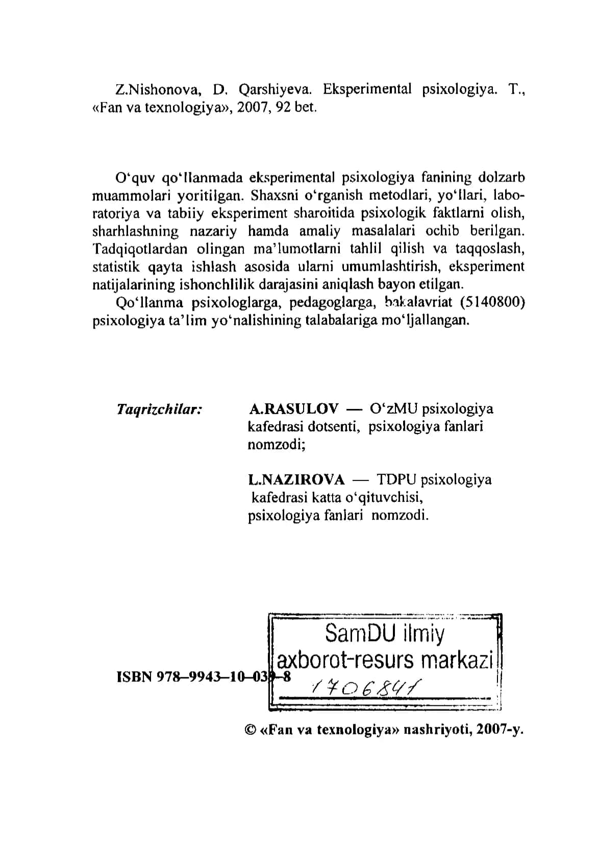 Eksperimental Psixologiya 2