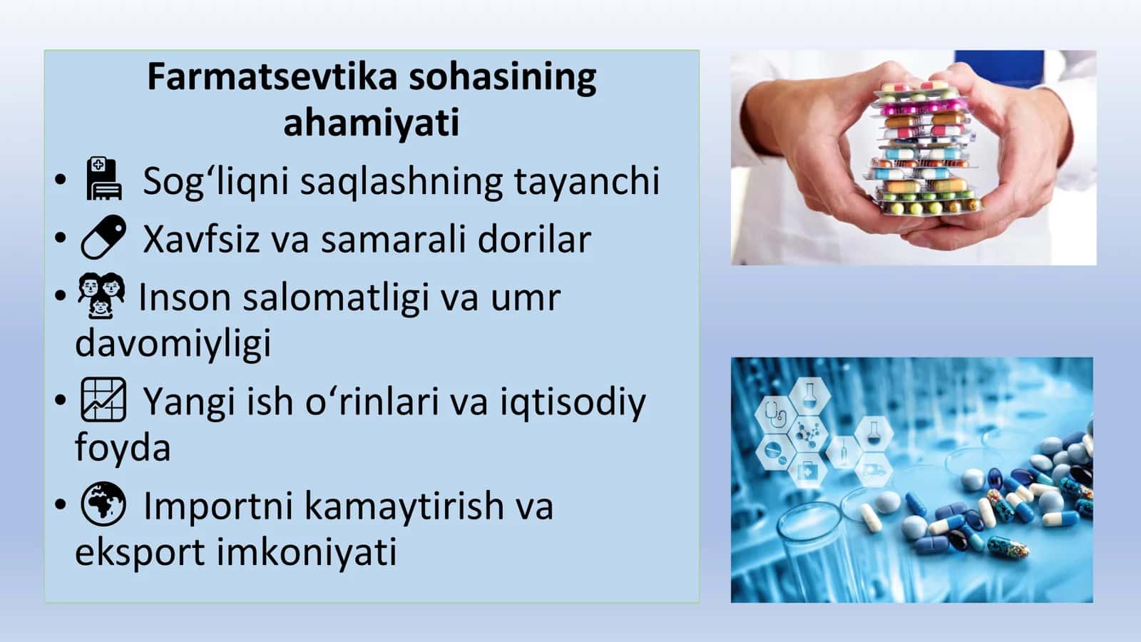 Farmatsevtika sanoati iqtisodiyoti 2