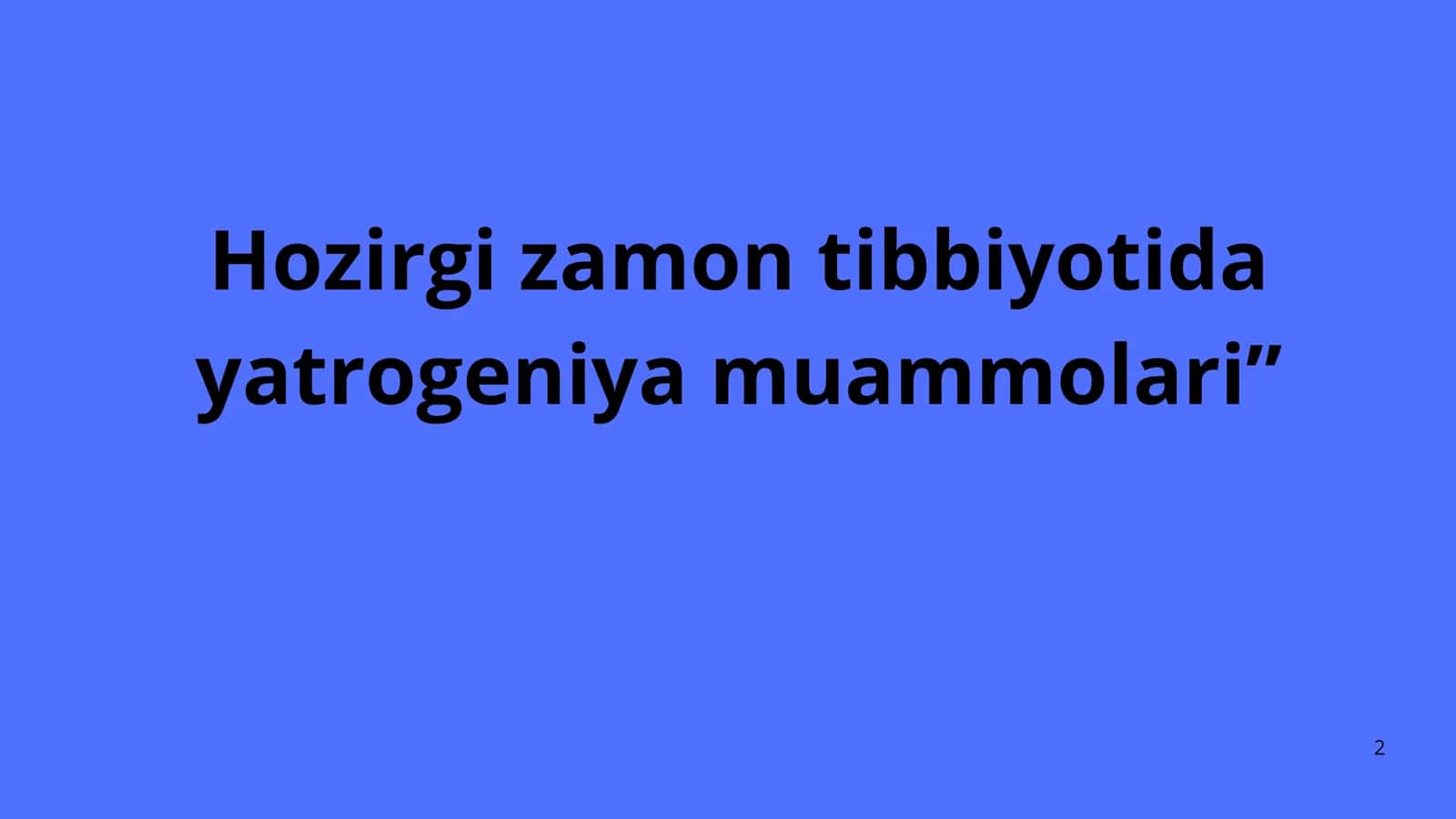 Terapiyadan mustaqil ishi 2