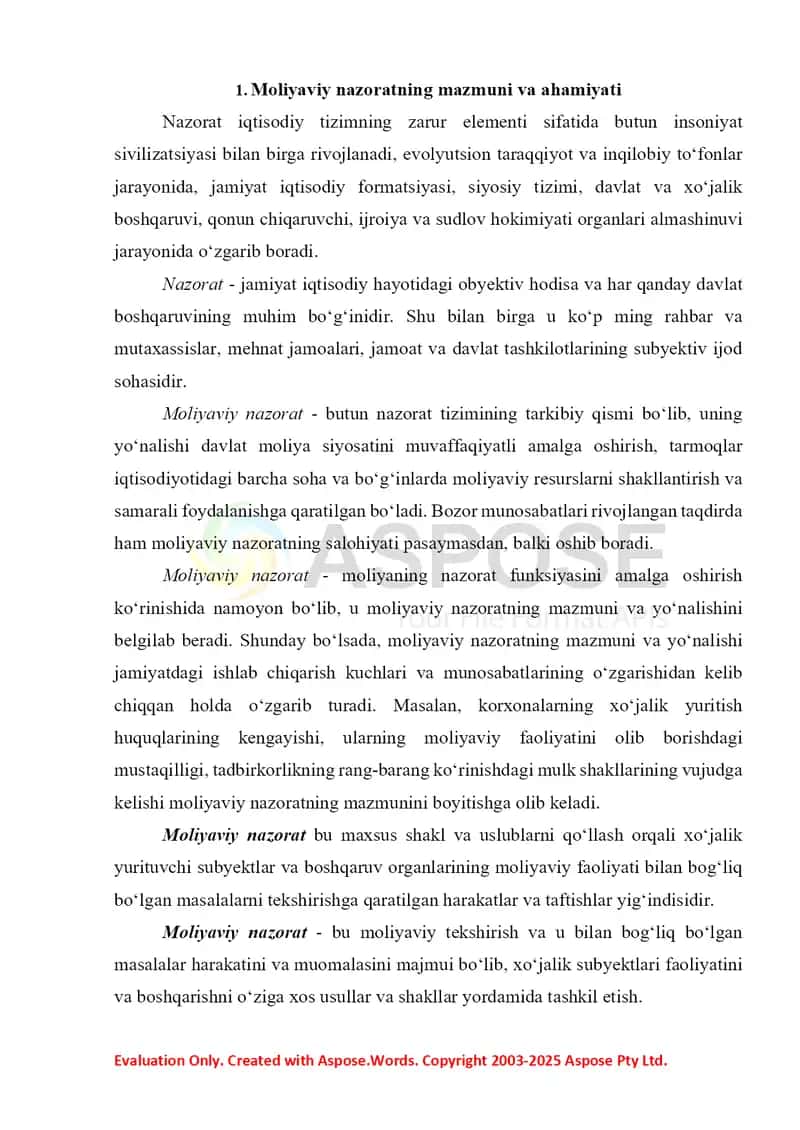 Moliya bozori statistikasi 2