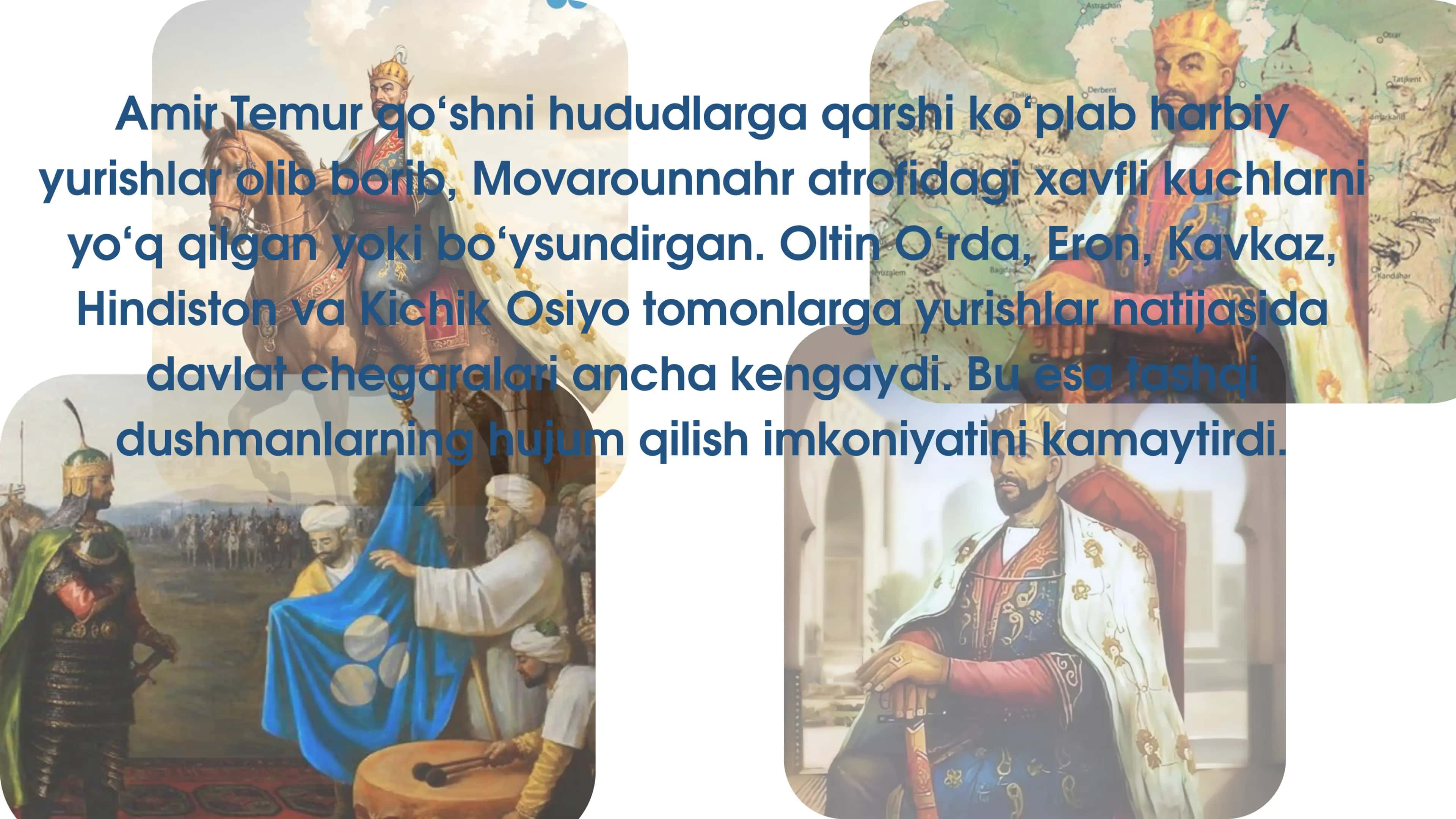 amir temur davlat chegaralarini mustahkamlanishi 2