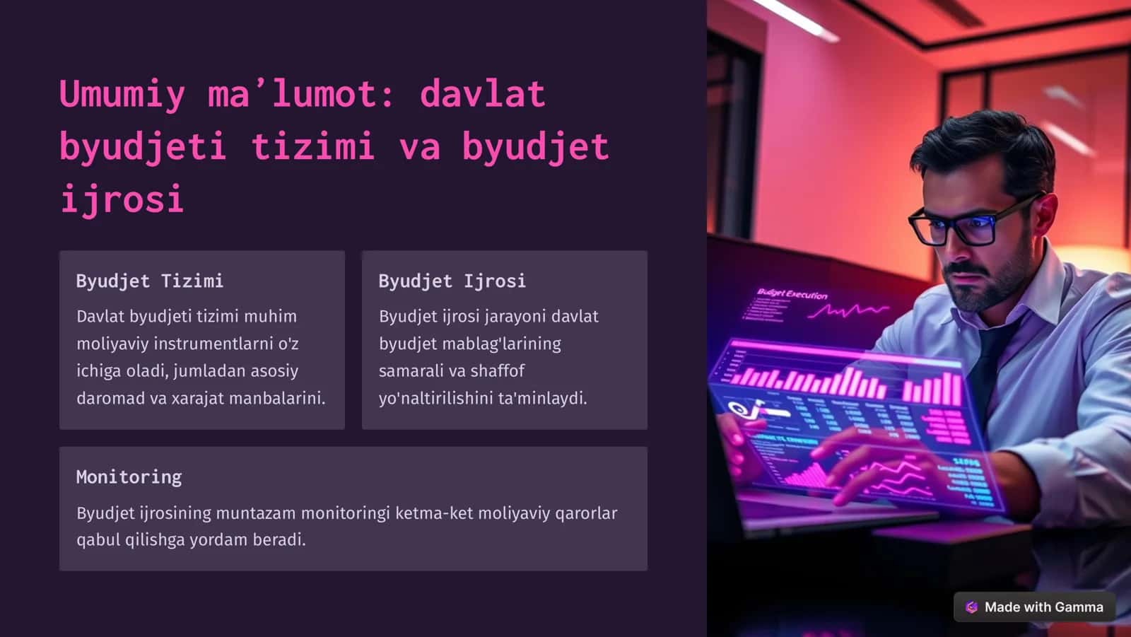 Davlat byudjetining  ijrosi va iqtisodiy  tahlili 2