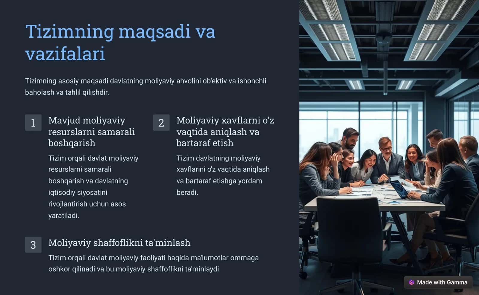 Davlat moliya  statistika tizimi 2