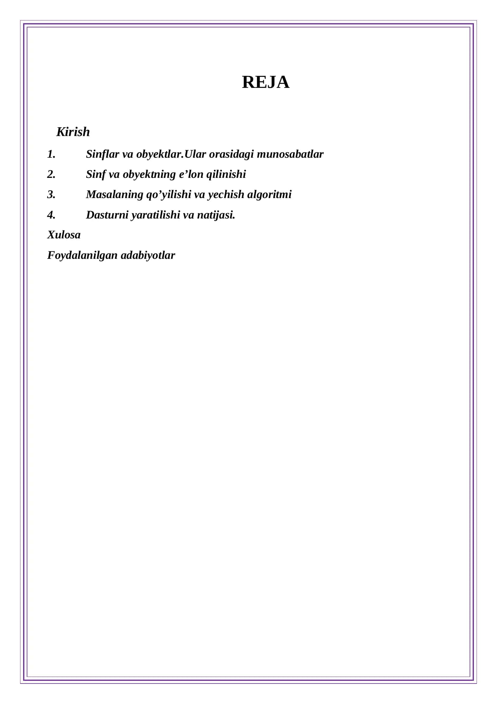 Sinflar va obyektlar 2