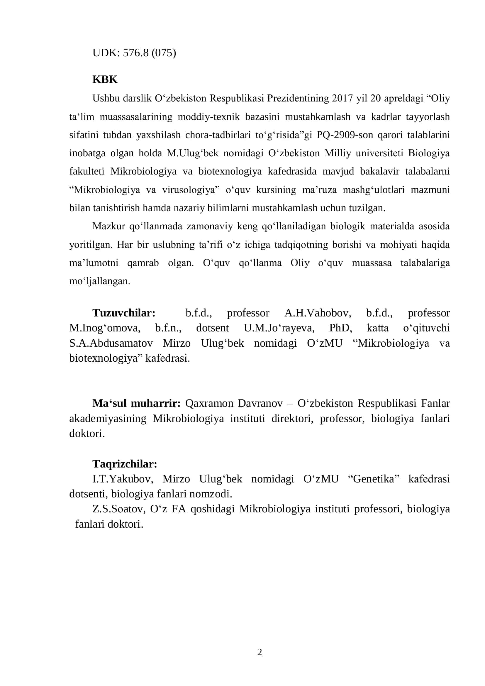 Mikrobiologiya va virusologiya 2