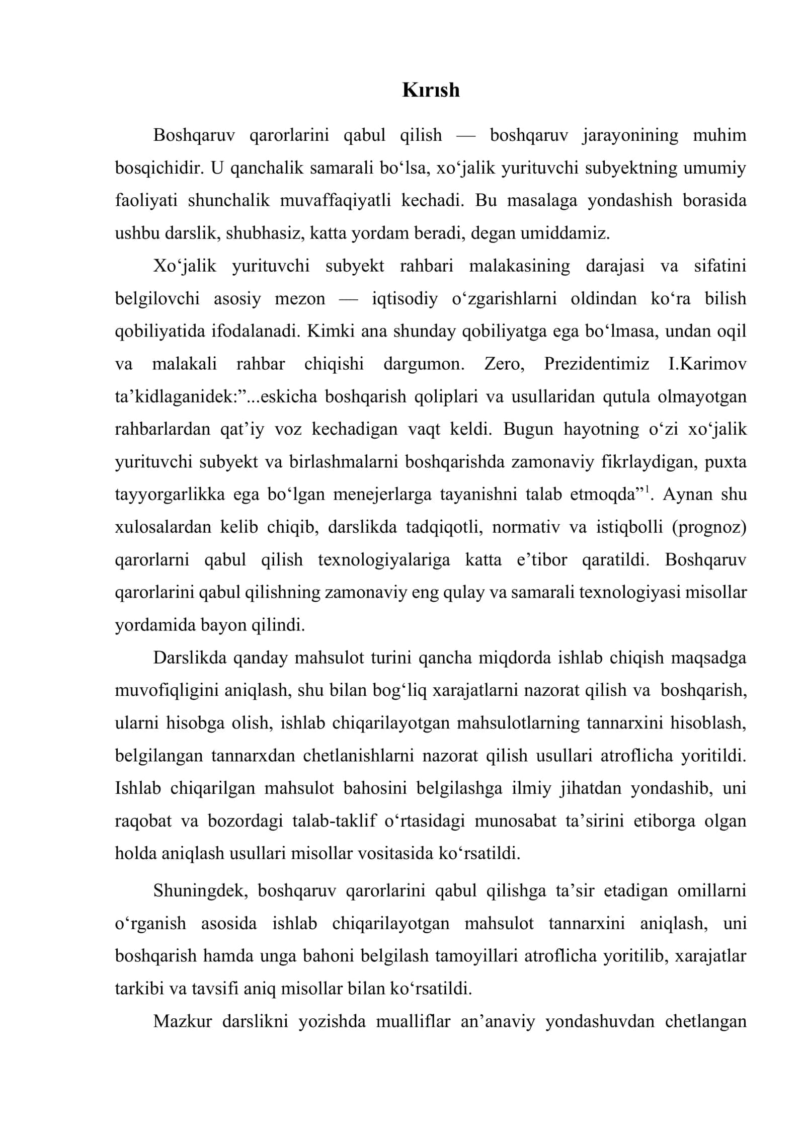 Boshqaruv xisobining dolzarbligi 2