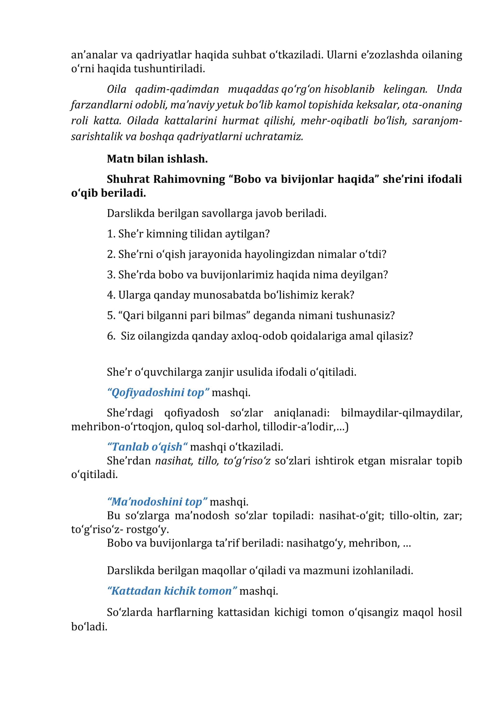 Oila – muqaddas qo‘rg‘on 2