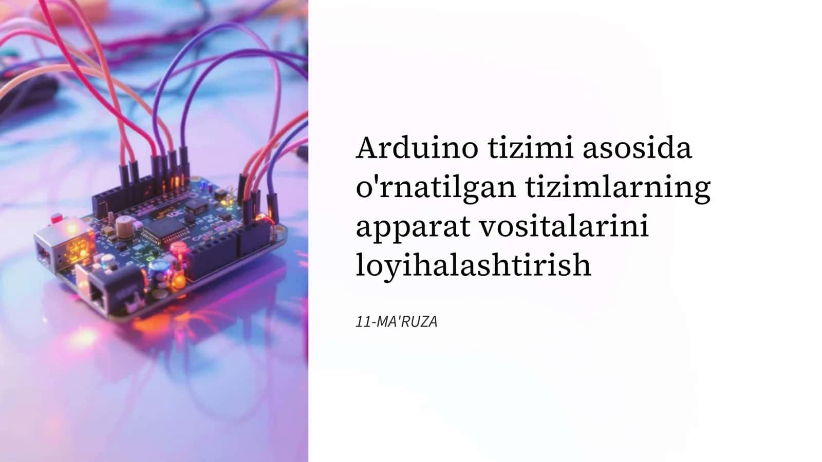 O‘rnatilgan tizimlar 2