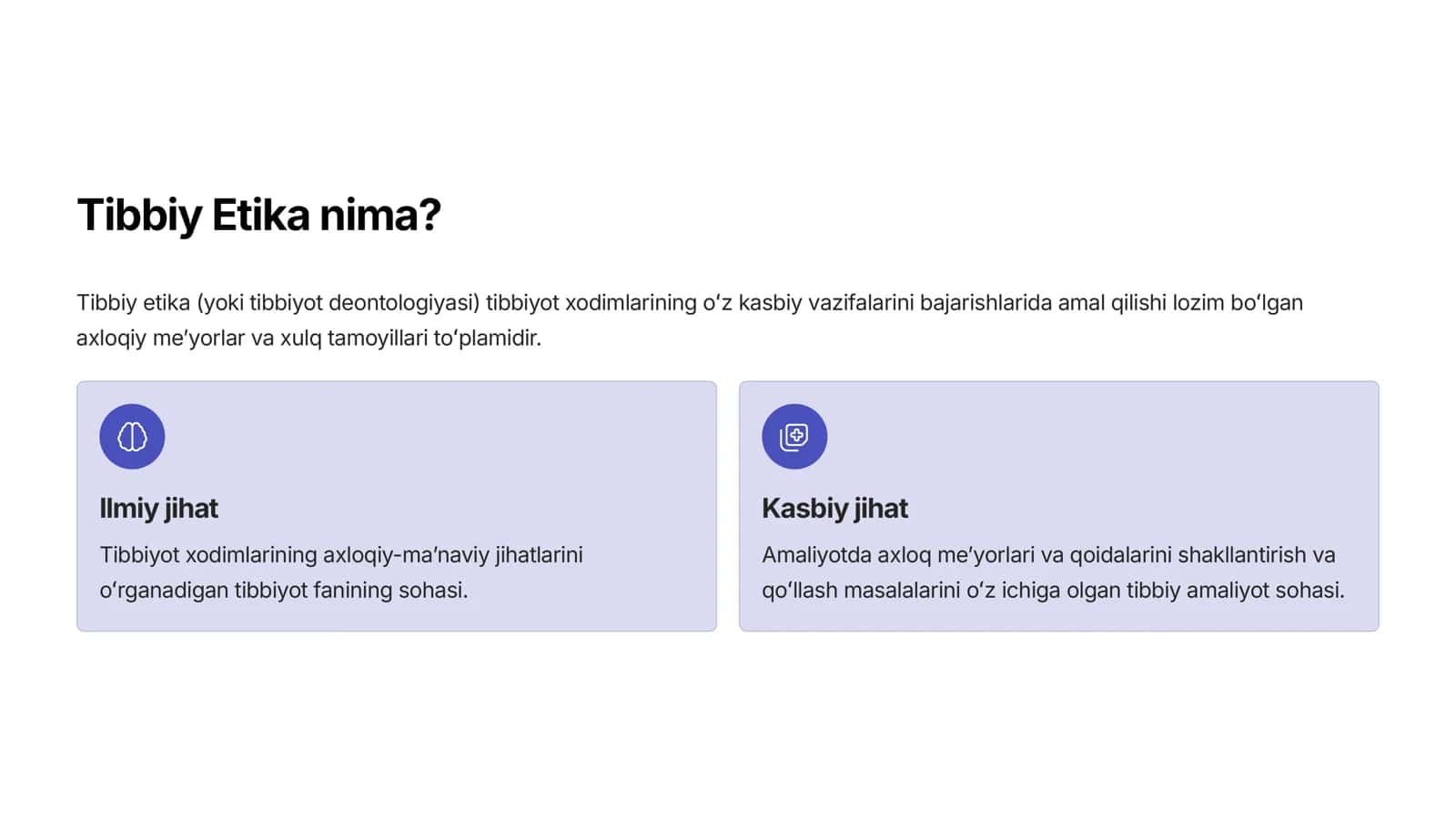 Tibbiy Etiqo Asoslari (Deontologiya) 2