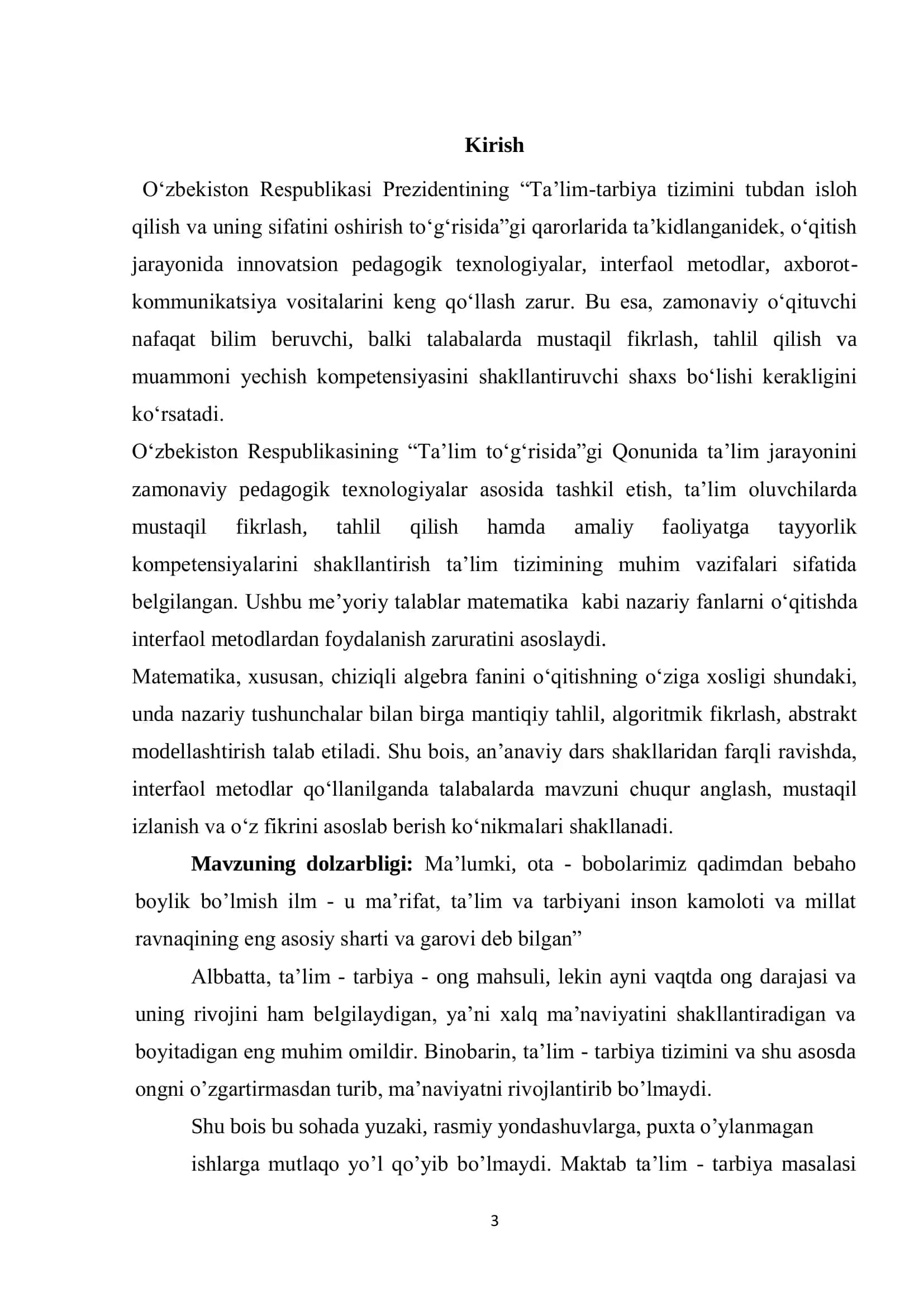 Muammoli Ta'lim Texnologiyalari 2