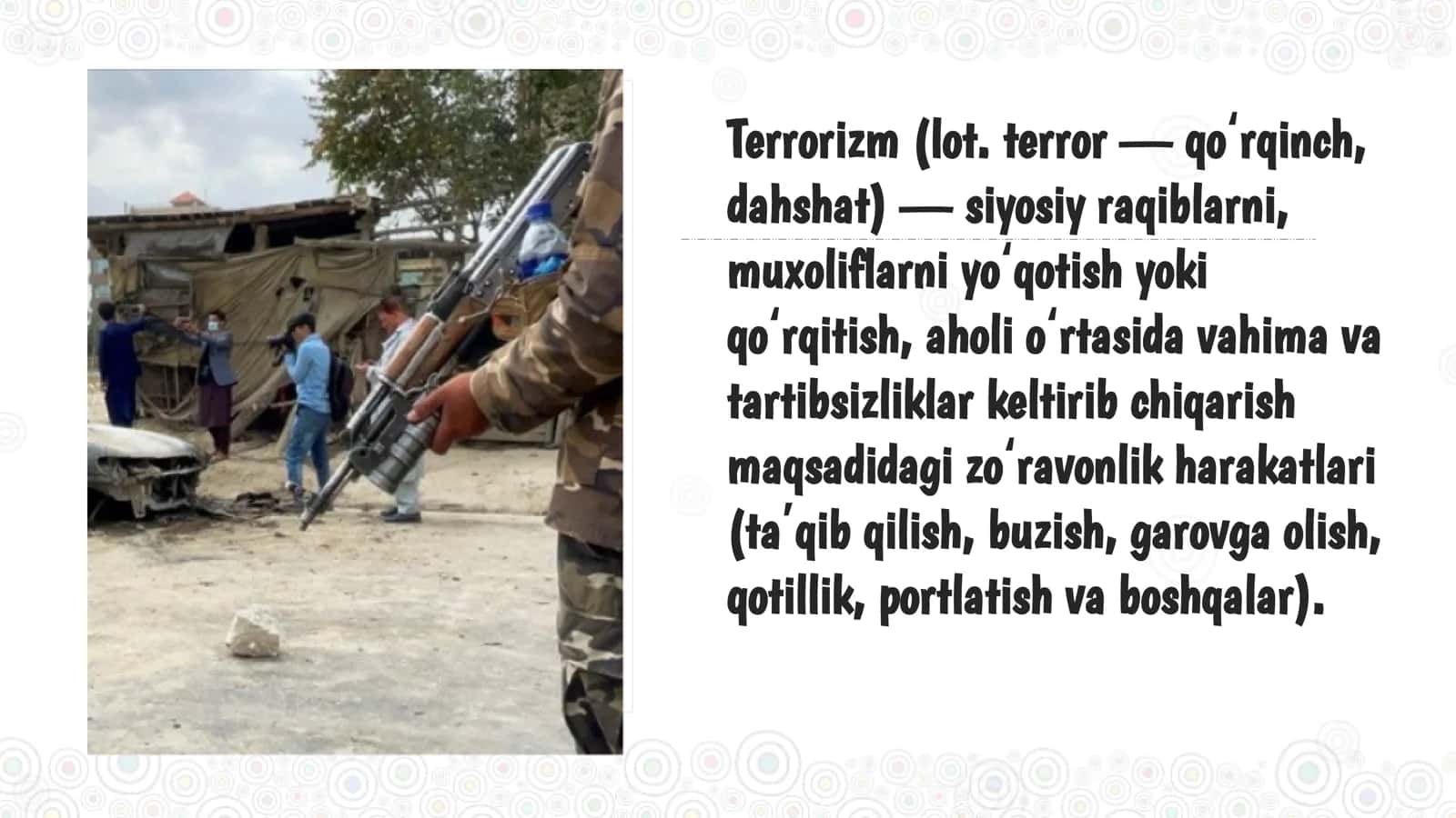 Oʻzbekistonning terrorizmga qarshi kurash tajribasi 2
