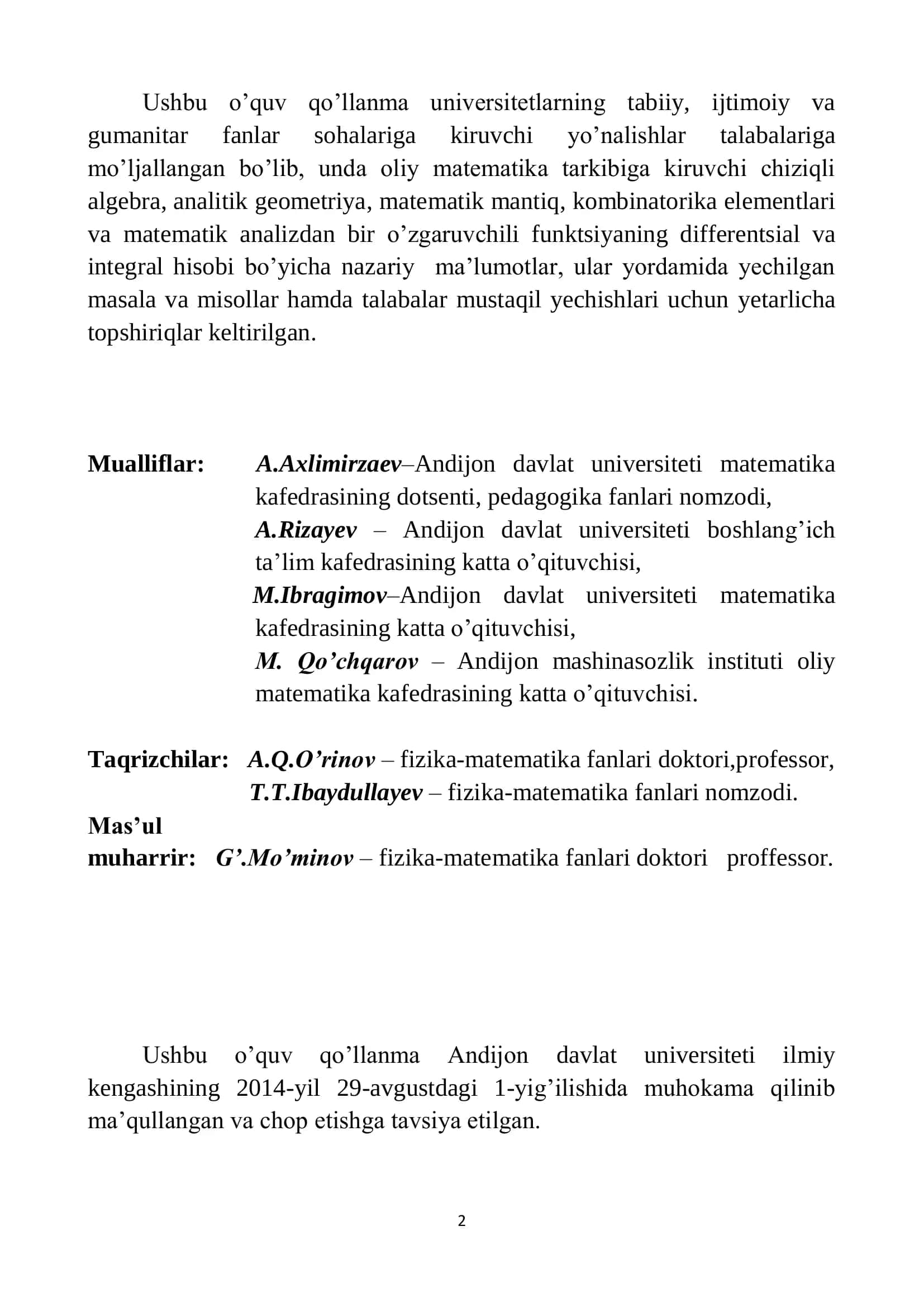 OLIY MATEMATIKA 2