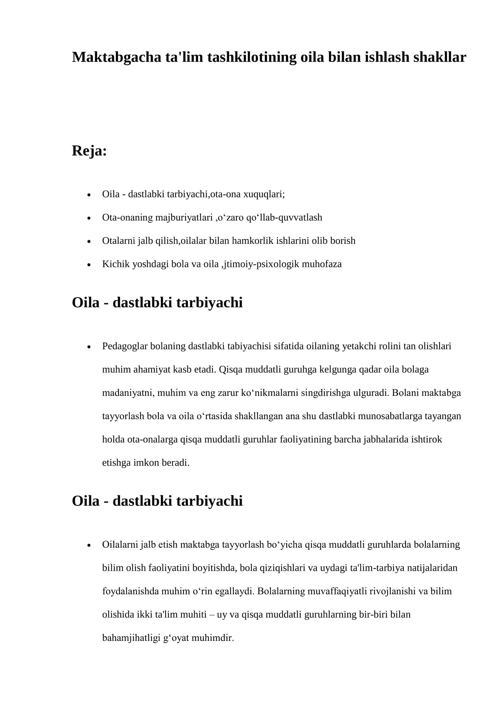 G’ulomova Sarvaraxonning mustaqil ishi 2