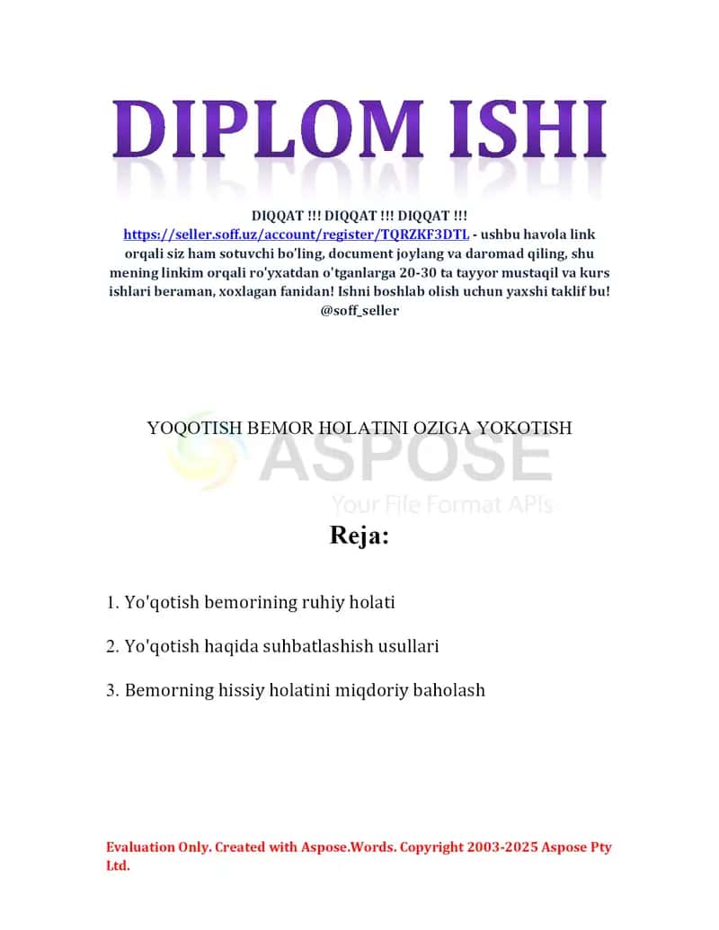 Yo‘qotish bemorining psixologik holati 2