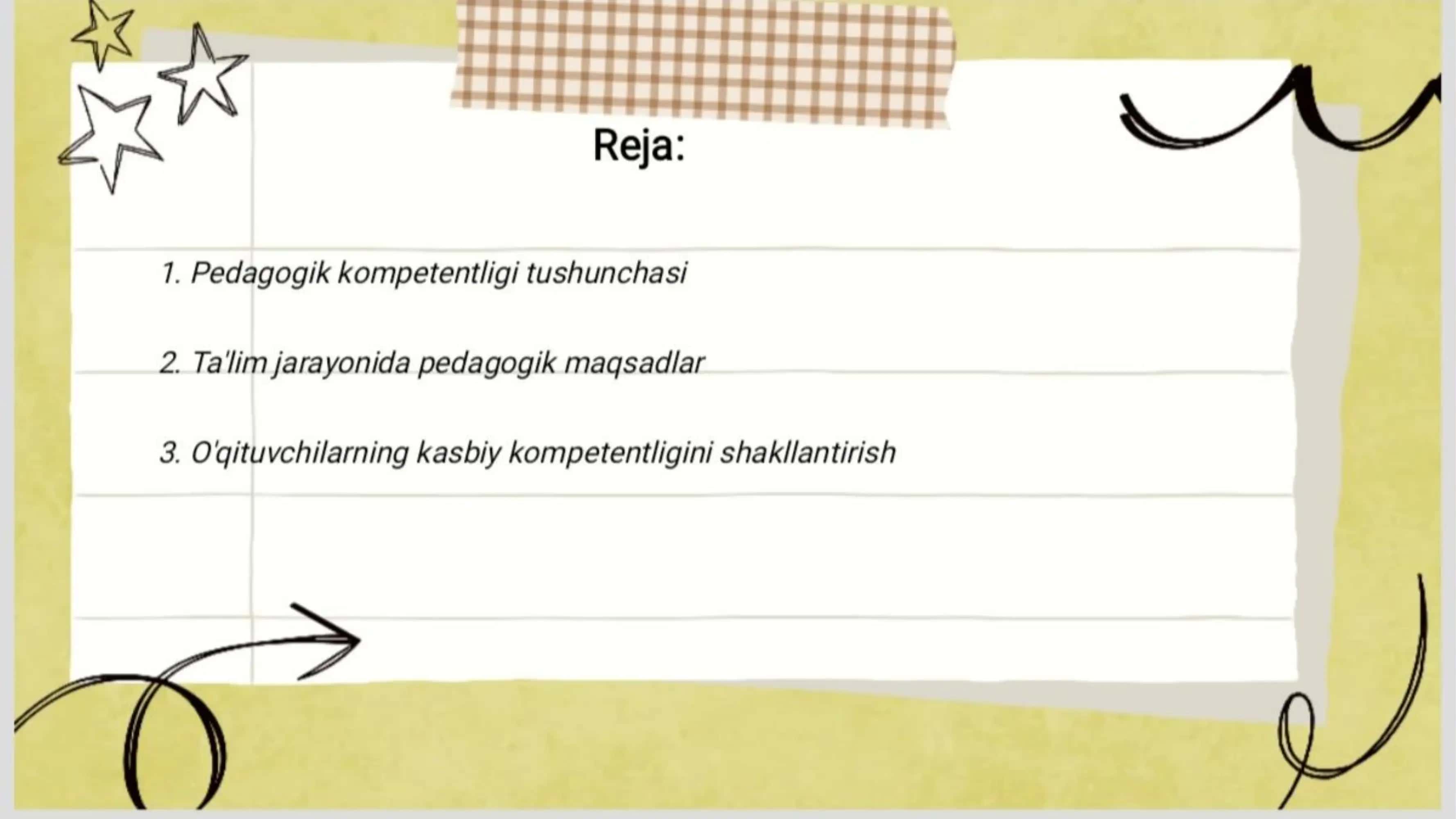 Pedagogik kompetentlik fanining maqsad va 2