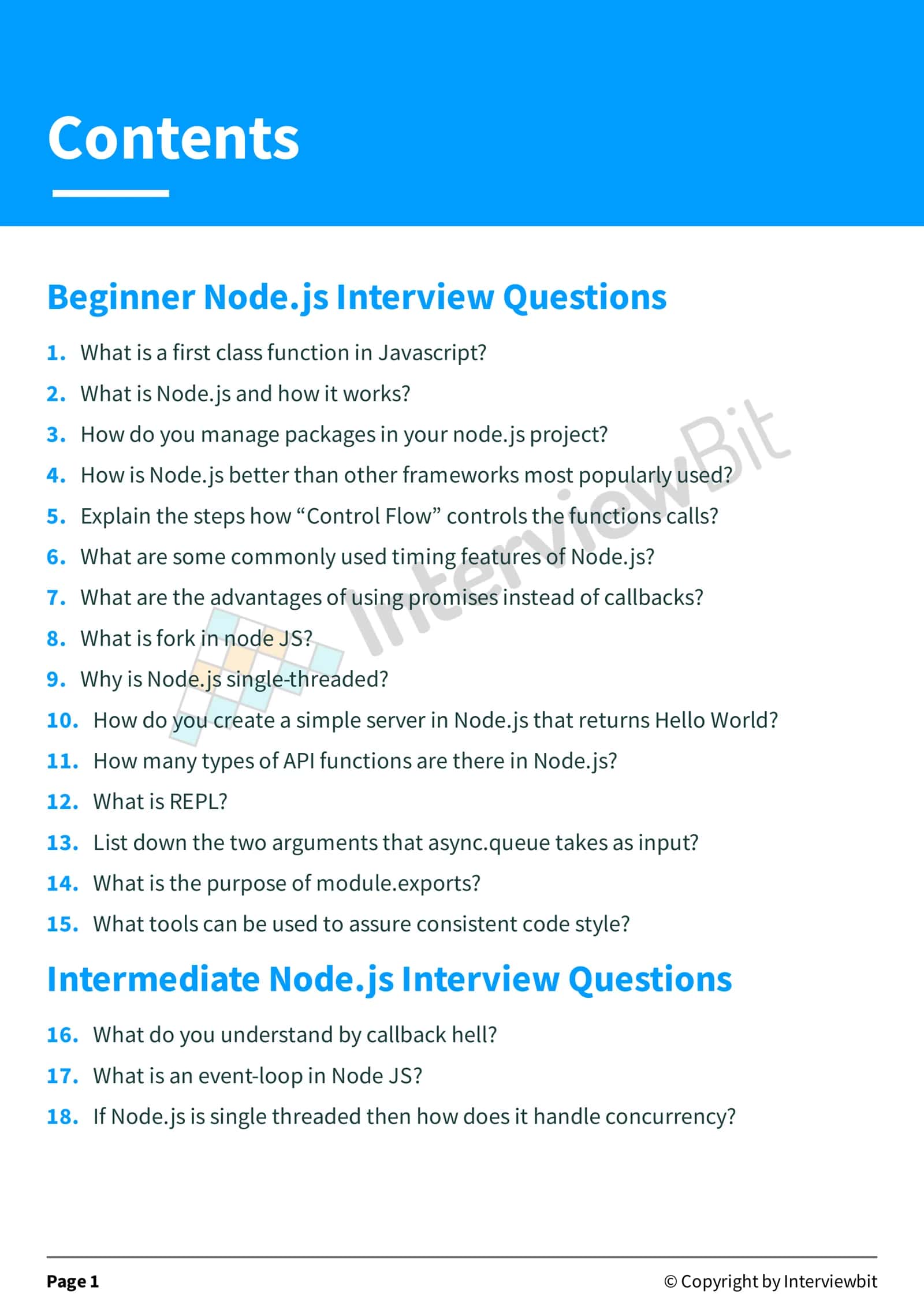 Node.js Interview Questions 2