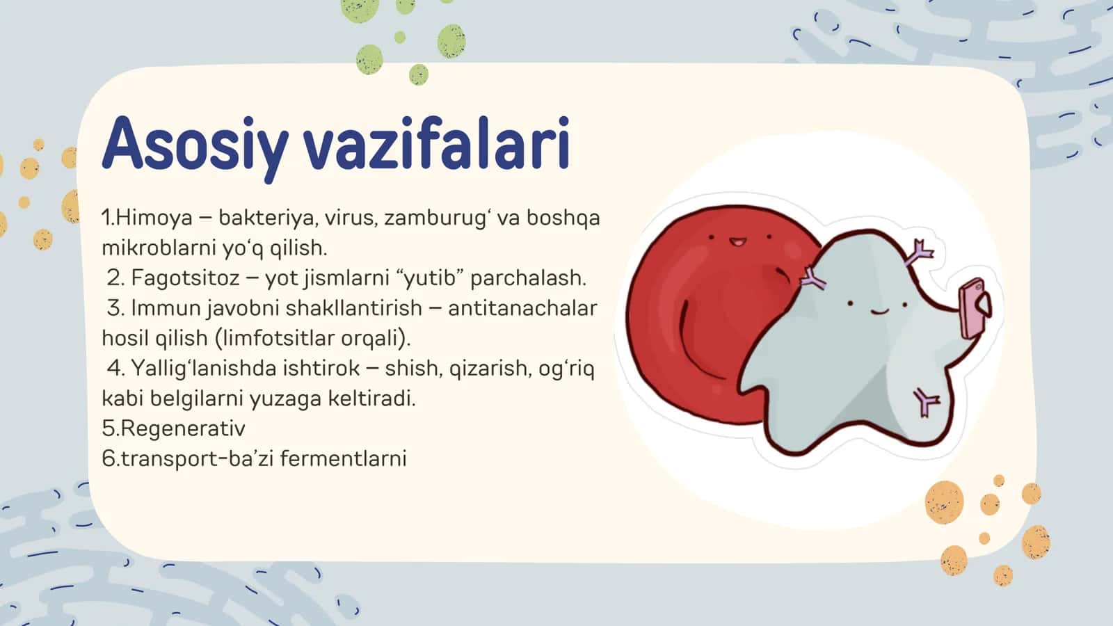 Leykotsitlar fiziologiyasi 2