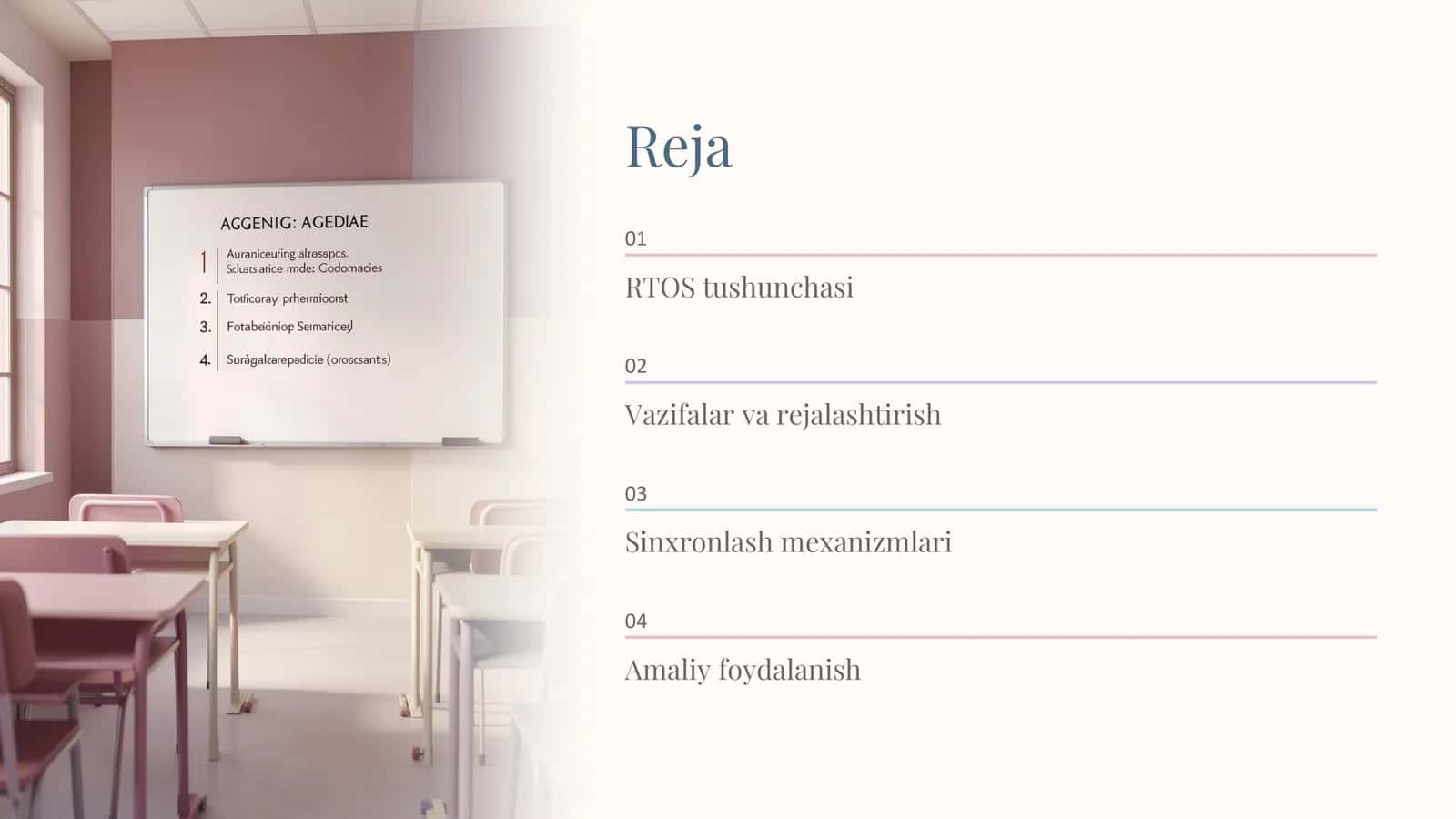 19-ma'ruza. Real vaqt operatsion tizimidan foydalanish asoslari 2