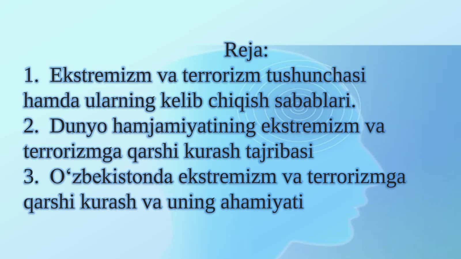 Ekstremizm va Terrorizmga qarshi kurash 2