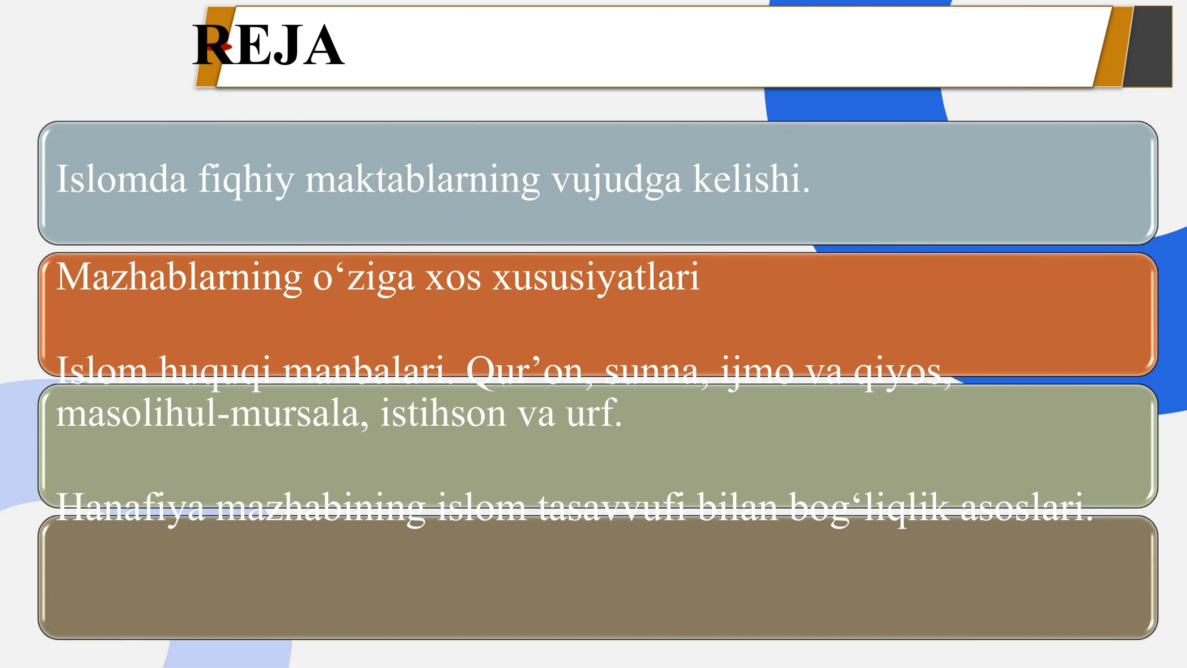 Islom fiqhiy maktablari 2