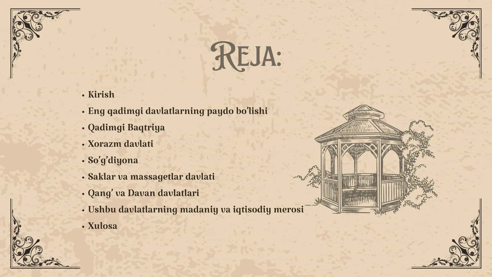O‘zbek davlatchiligi tarixi: Yurtimizdagi eng qadimgi davlatlar 2