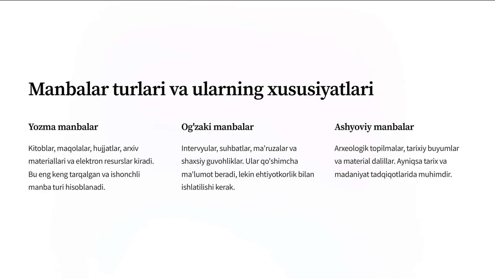 Manbalar bilan ishlash: Ilmiy tadqiqotning asosi 2