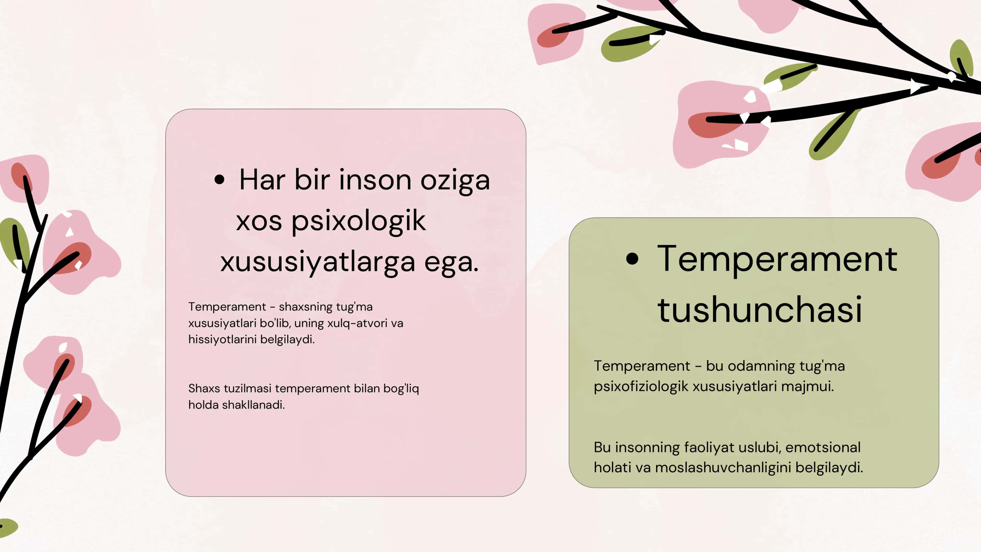 Temperament shaxs tuzilmasi 2