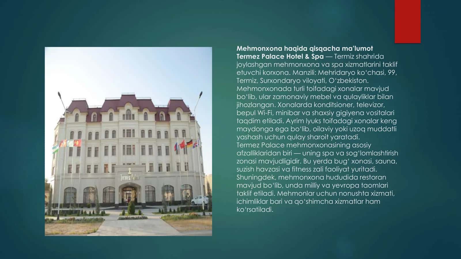 Turizm korxonalarini SWOT tahlil asosida 2