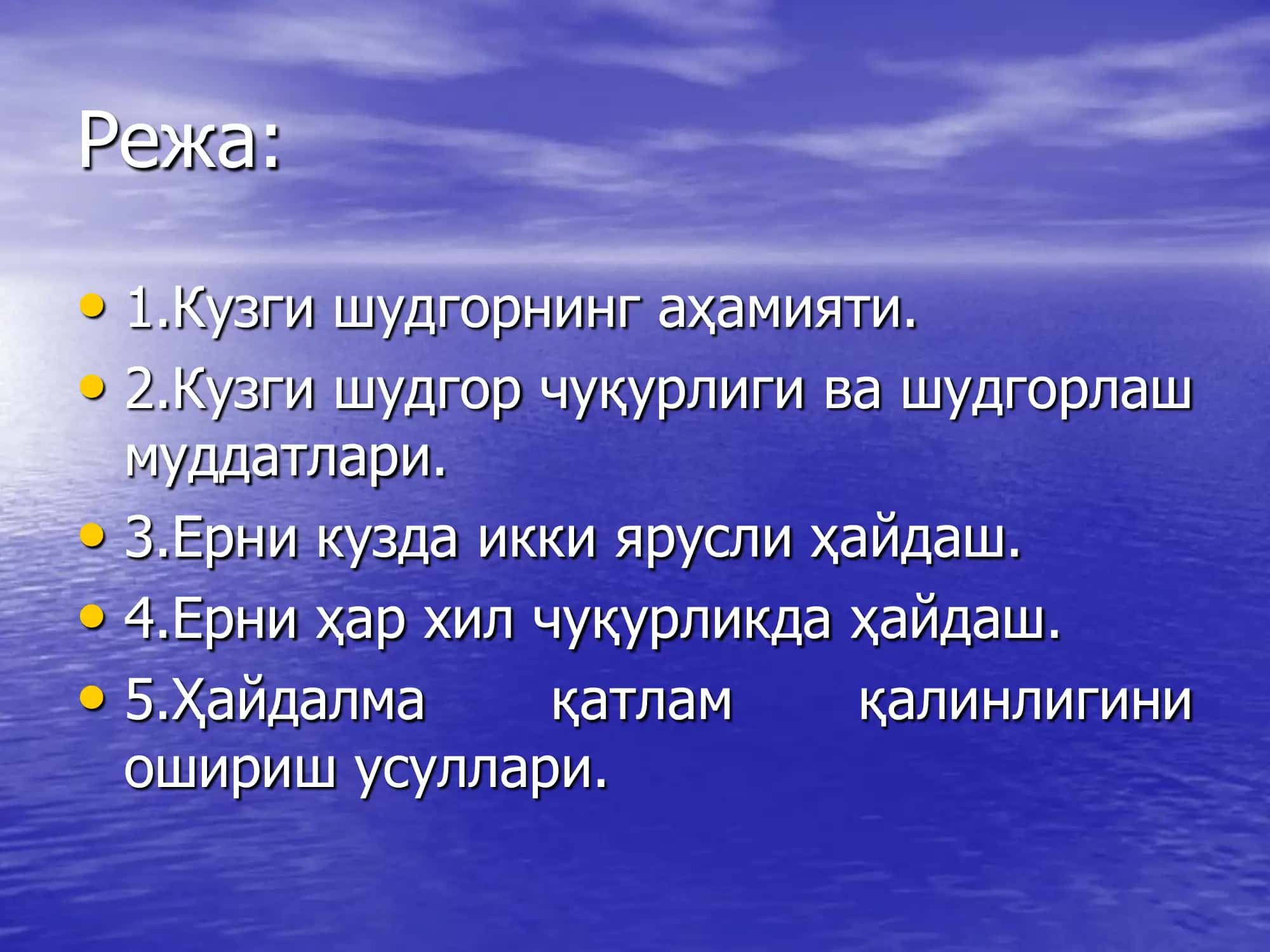 Кузги шудгор 2