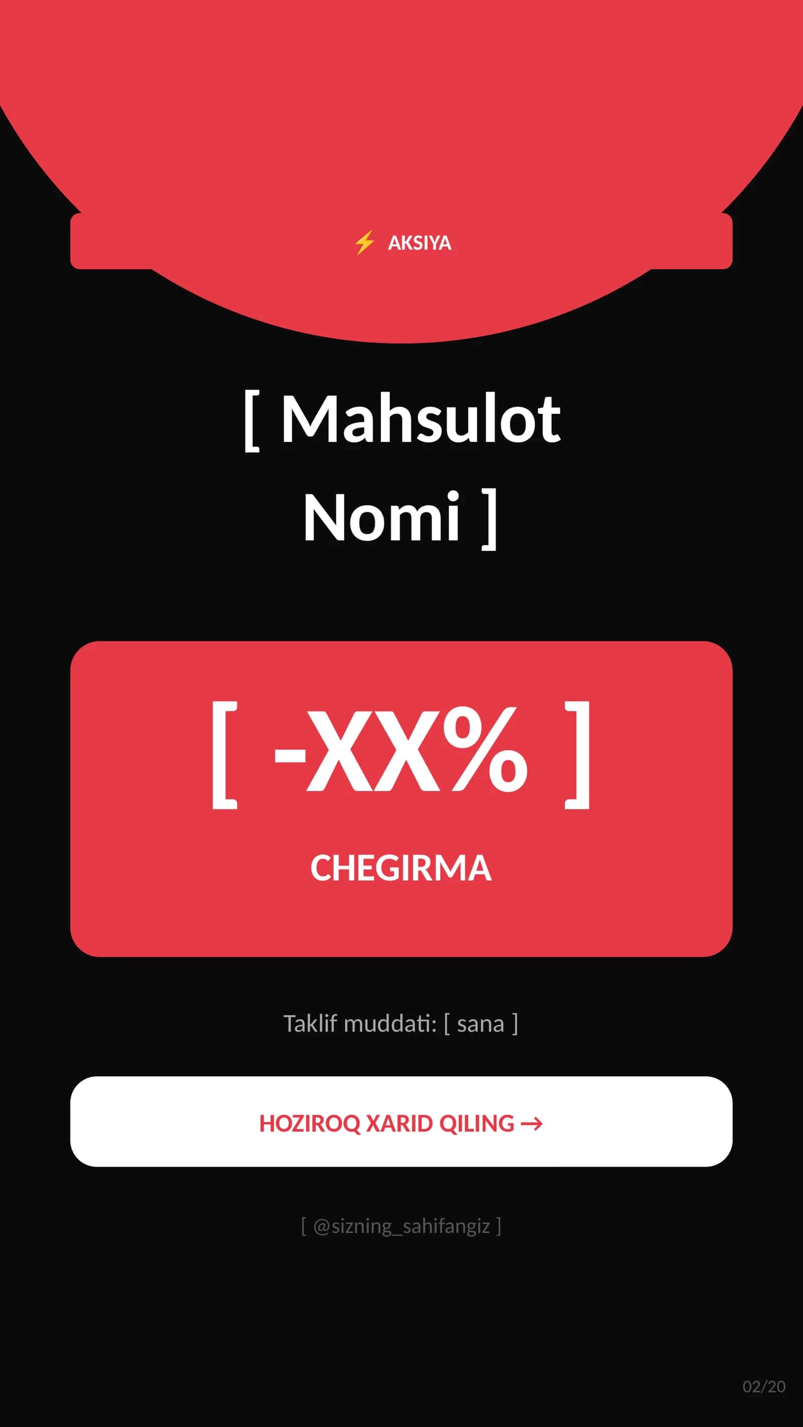 Instagram Stories & Reels Vizual Paketi — 20 ta Tayyor Shablon (Biznes uchun) 2