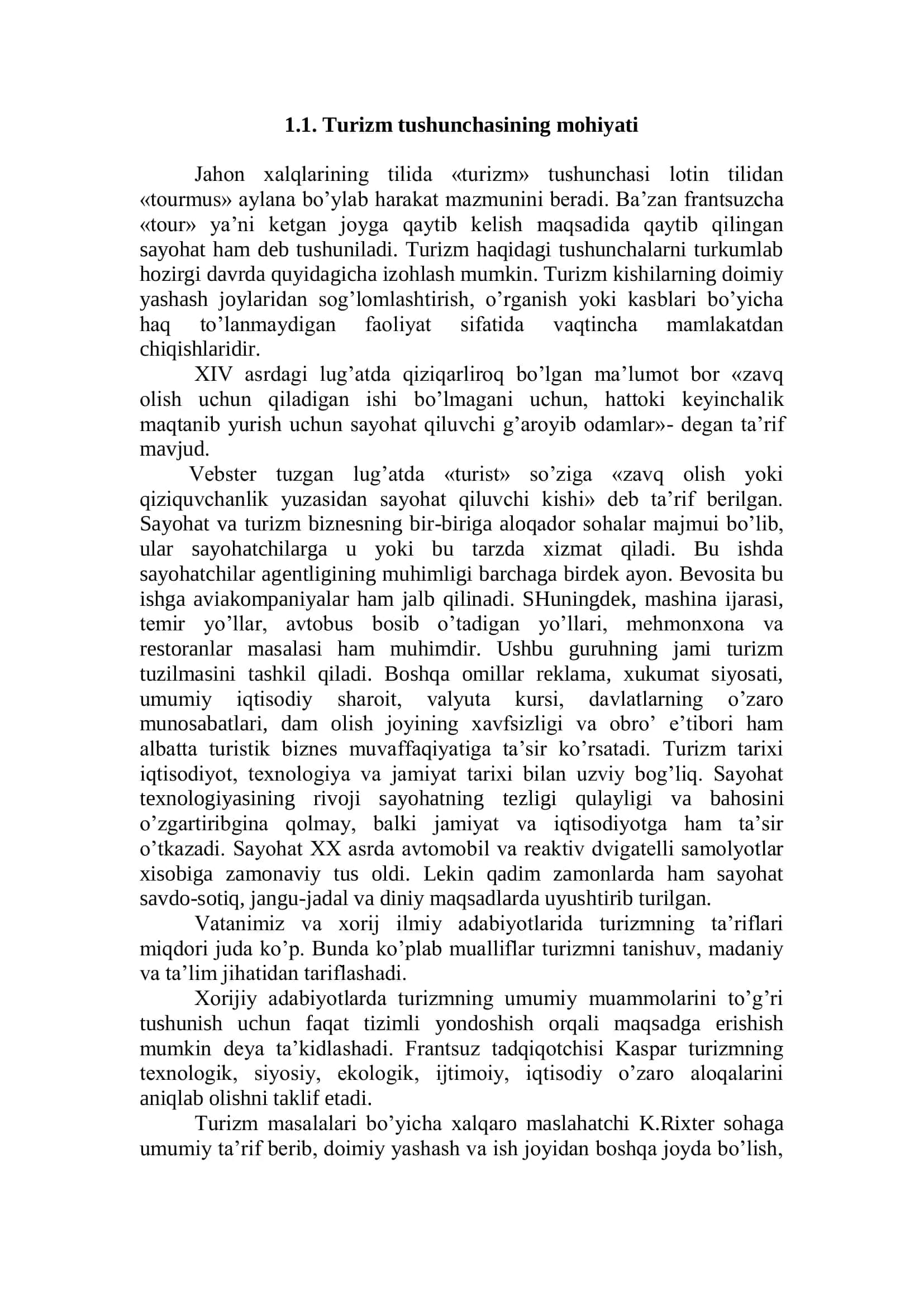 Turizmning o`rni yoshlar tarbiyasi tizimida 2