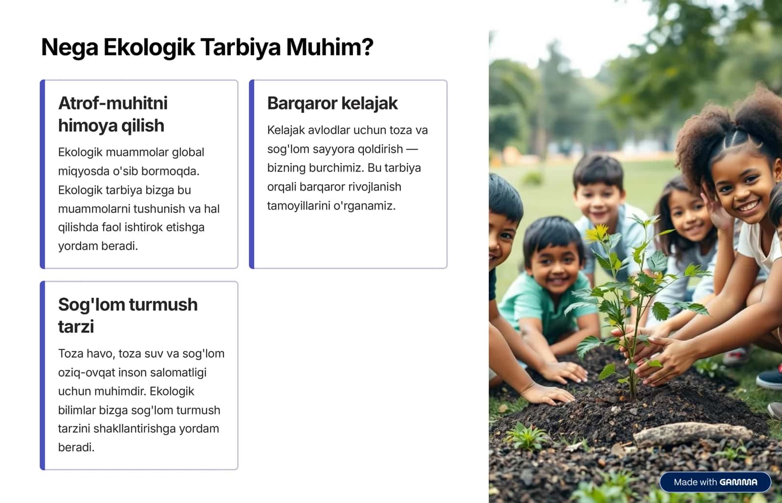 Ekologik Tarbiya: Kelajak Uchun Sayohat 2