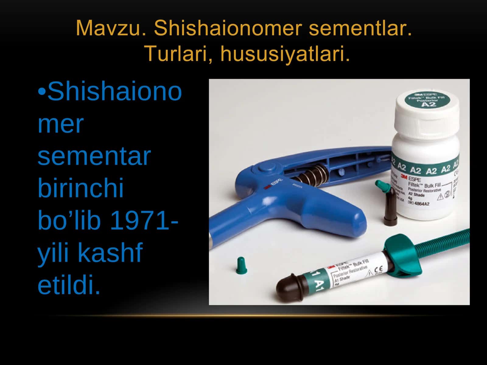 Shishaionomer sementlar 2