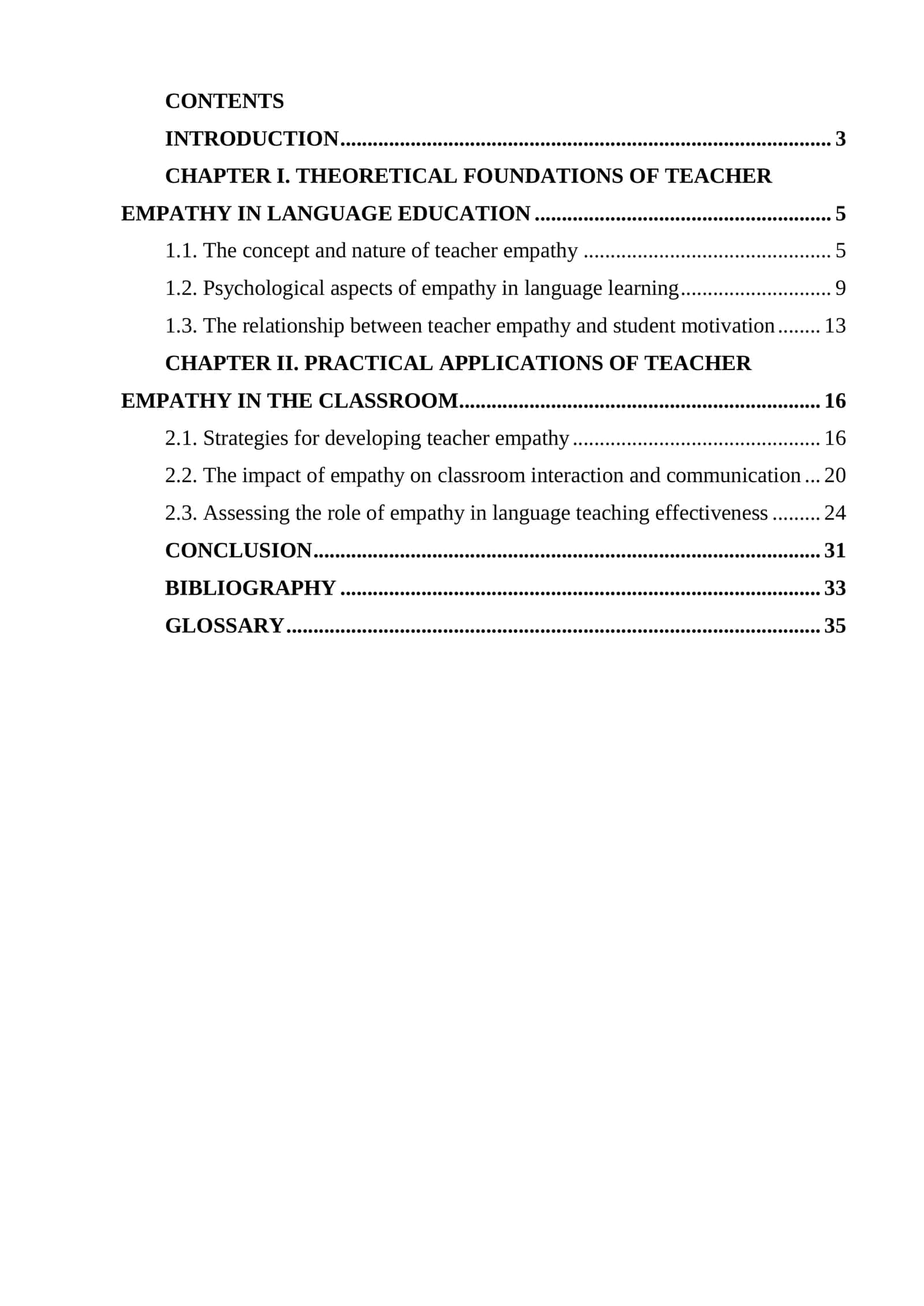 Course Paper on The Role of Teacher Empathy 2