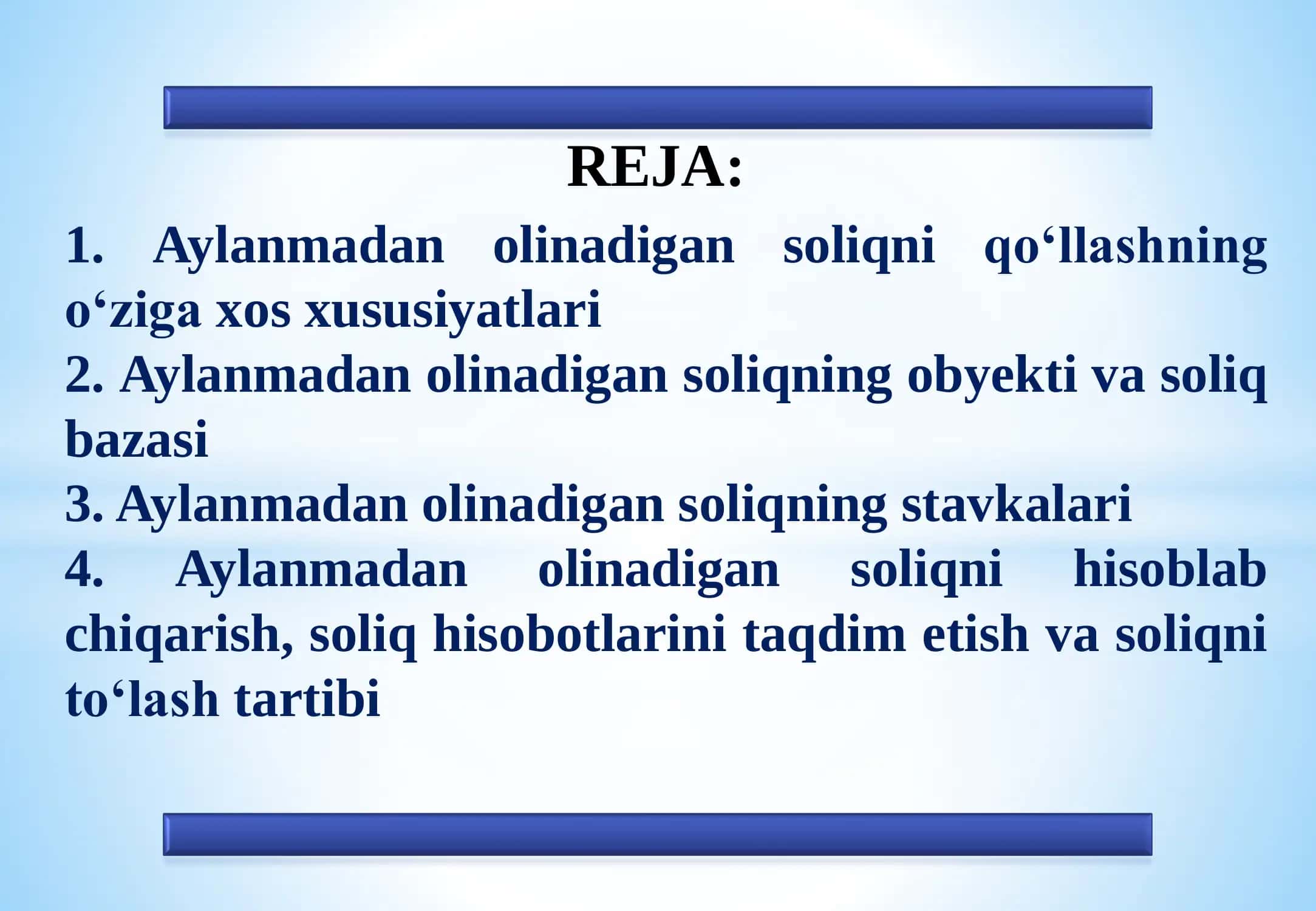 Aylanmadan olinadigan soliq 2