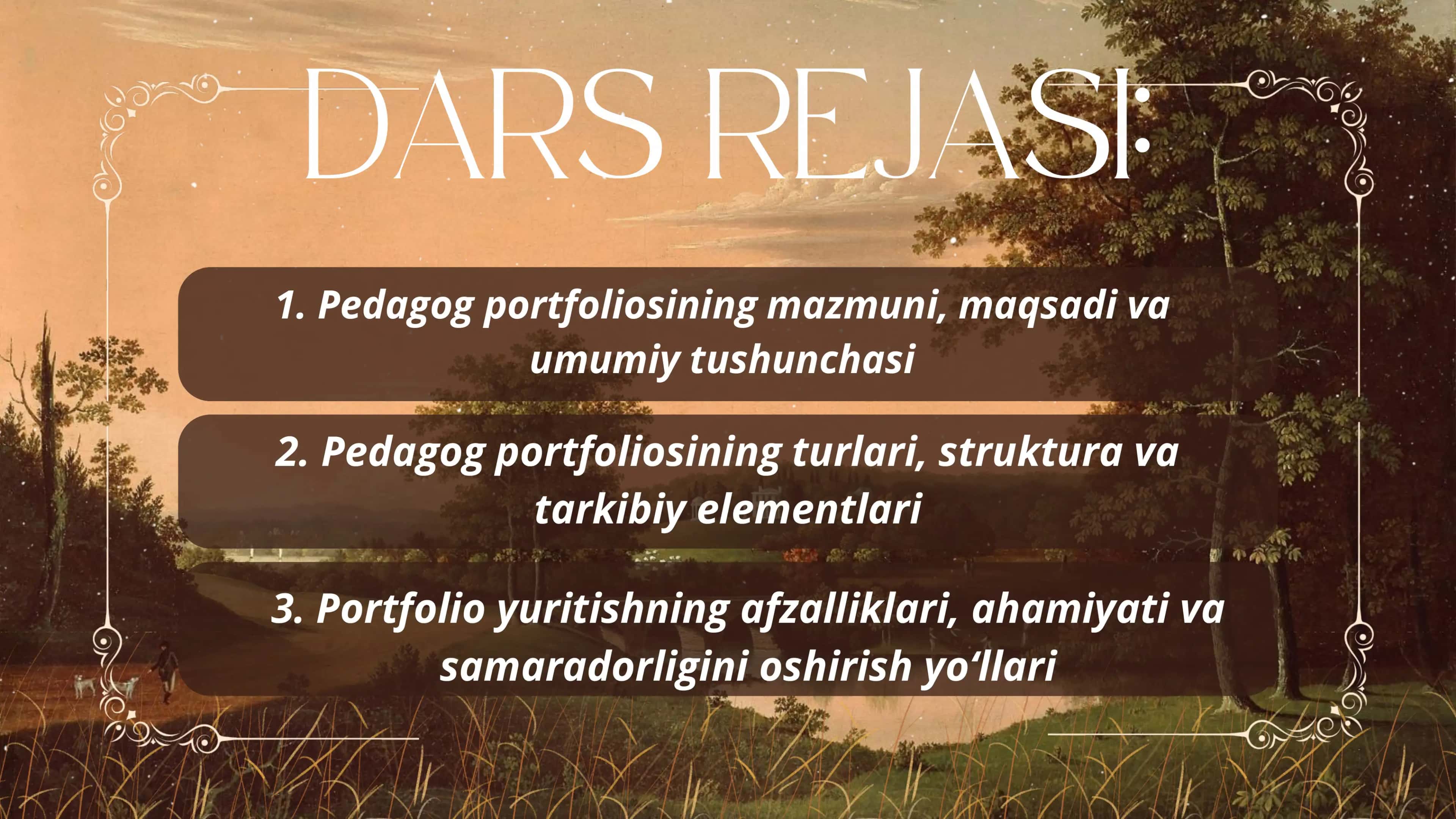 "Pedagog portfoliosi" mavzusida taqdimot 2