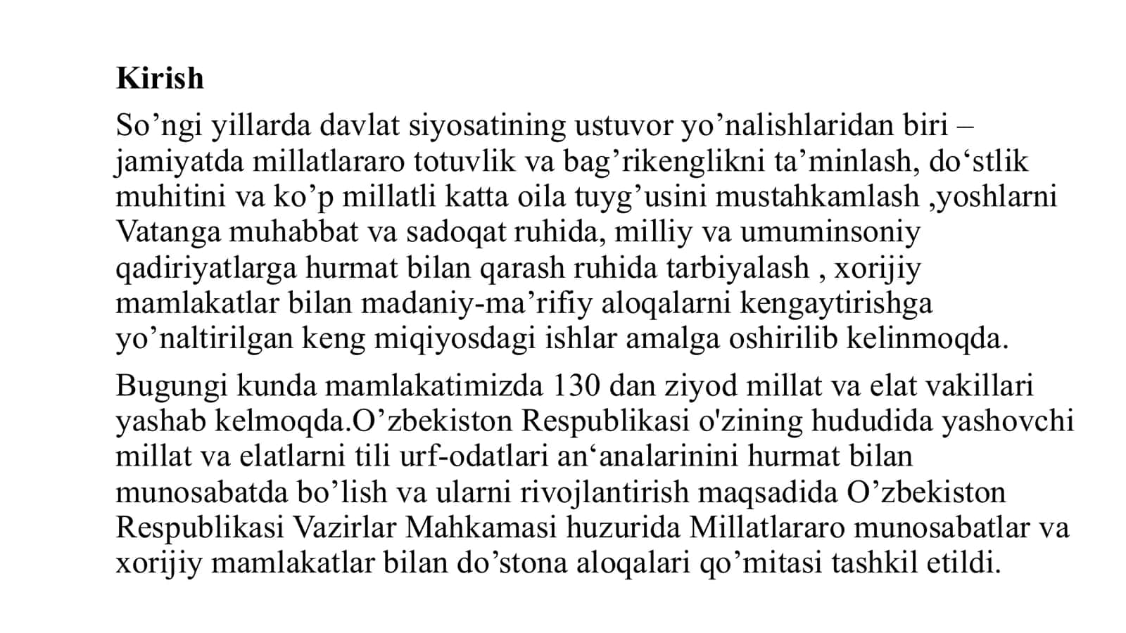 Millatlararo munosabatlar muhtida ijtimoiy ish 2