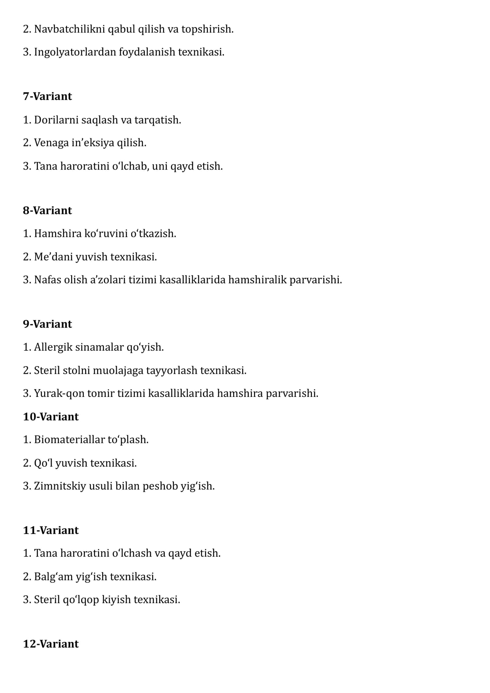 2-bosqich (Palata hamshirasi yordamchisi) 2
