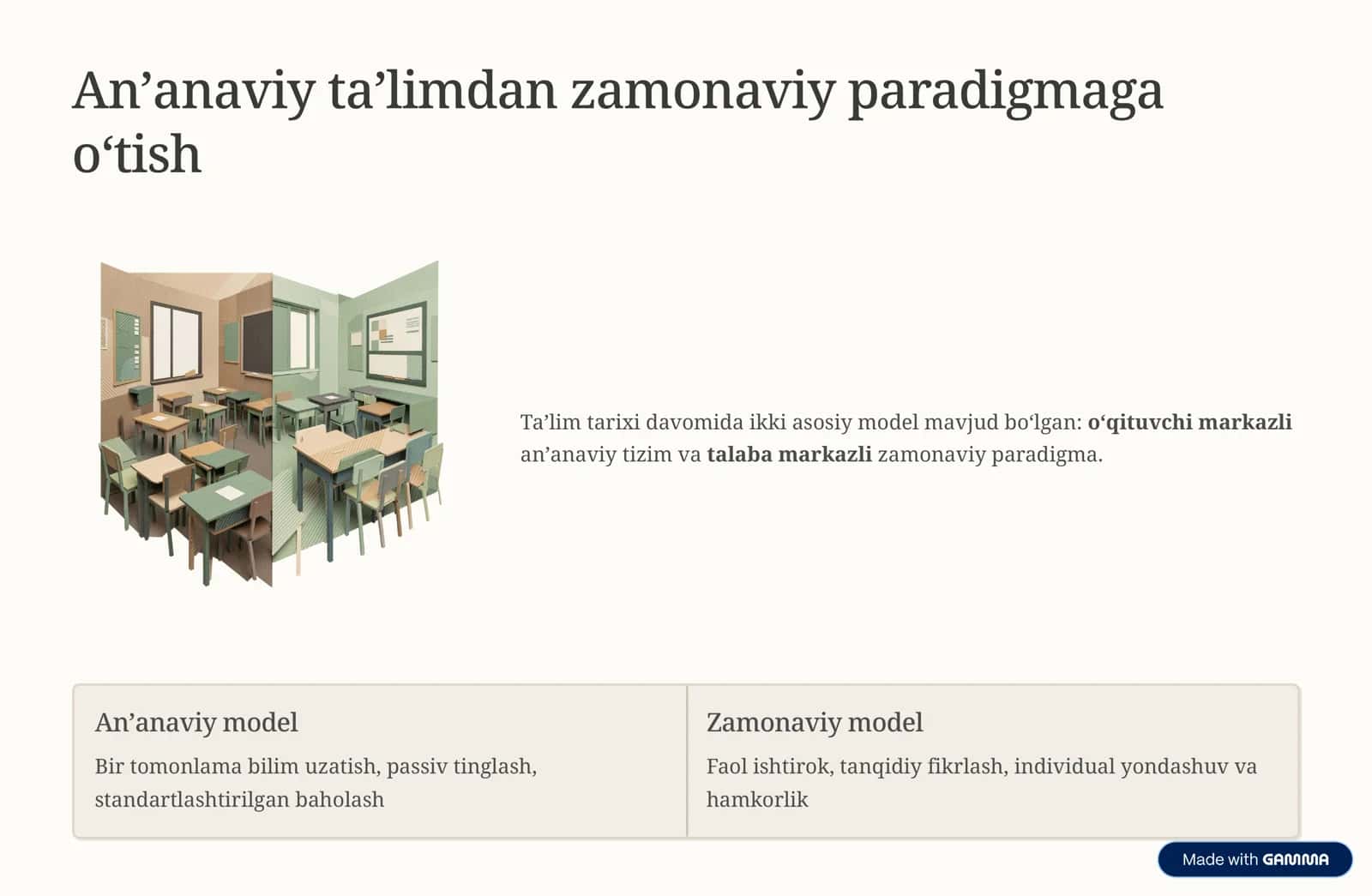 Zamonaviy pedagogikada taʼlim paradigmalari 2