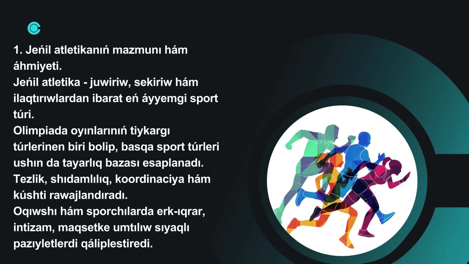 Jeńil atletika hám oniń túrleri 2
