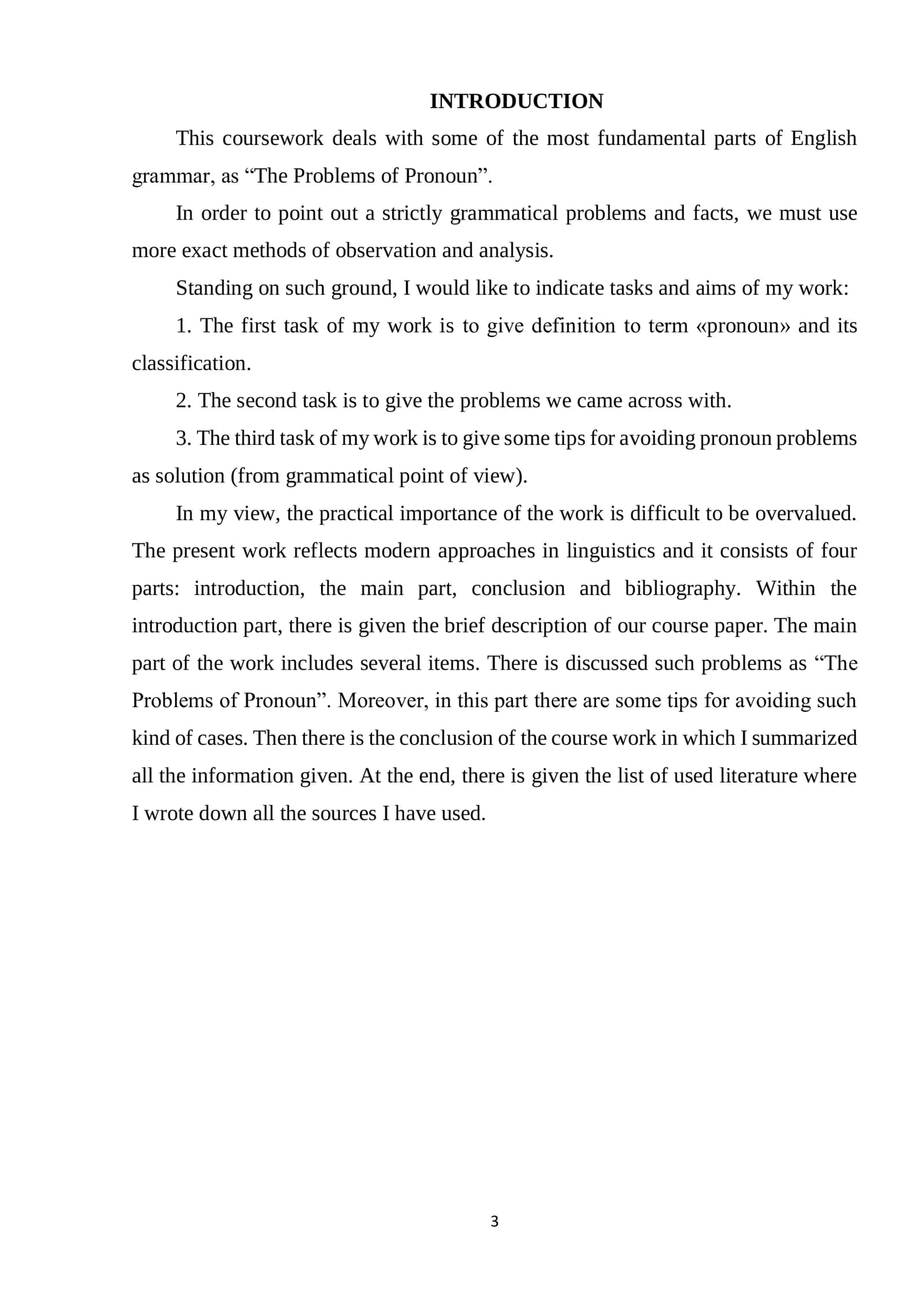 The Problems of Pronoun 2