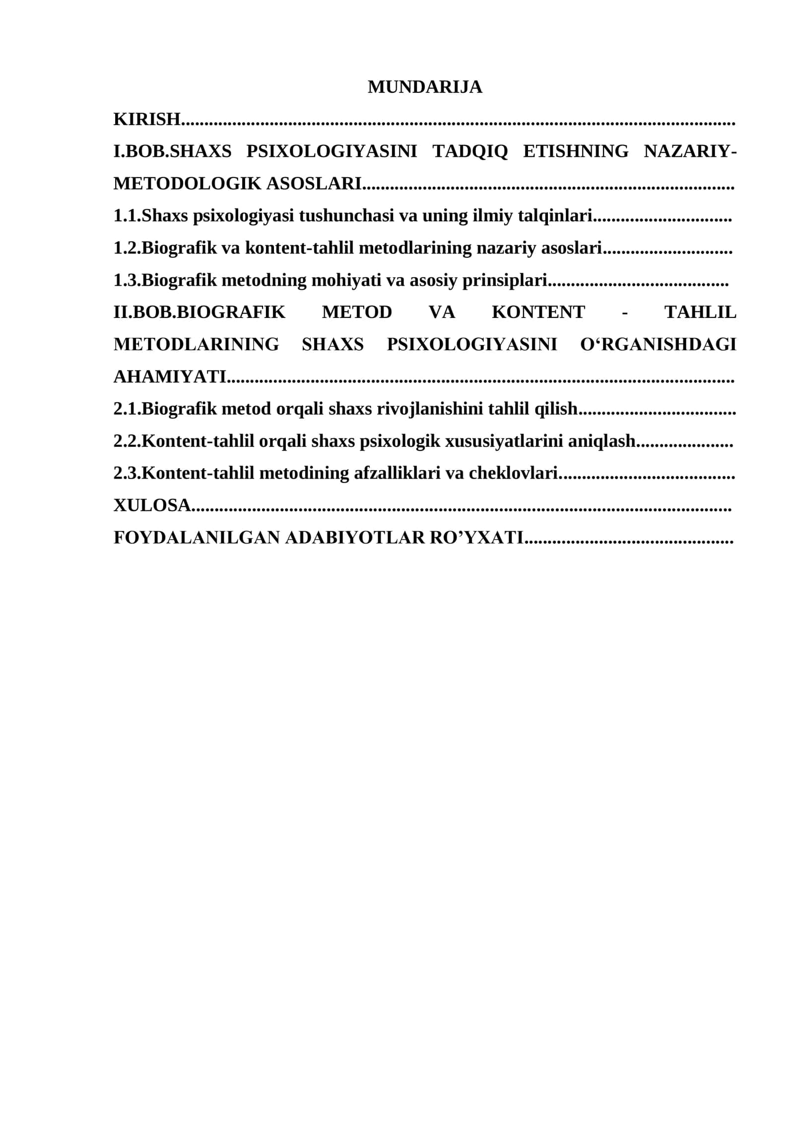 EKSPERIMENTAL PSIXOLOGIYA FANIDAN KURS ISHI 2