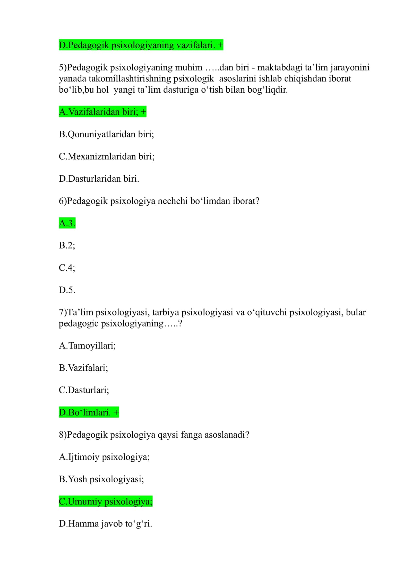 Rivojlanish psixologiyasi va differensial psixologiya 2