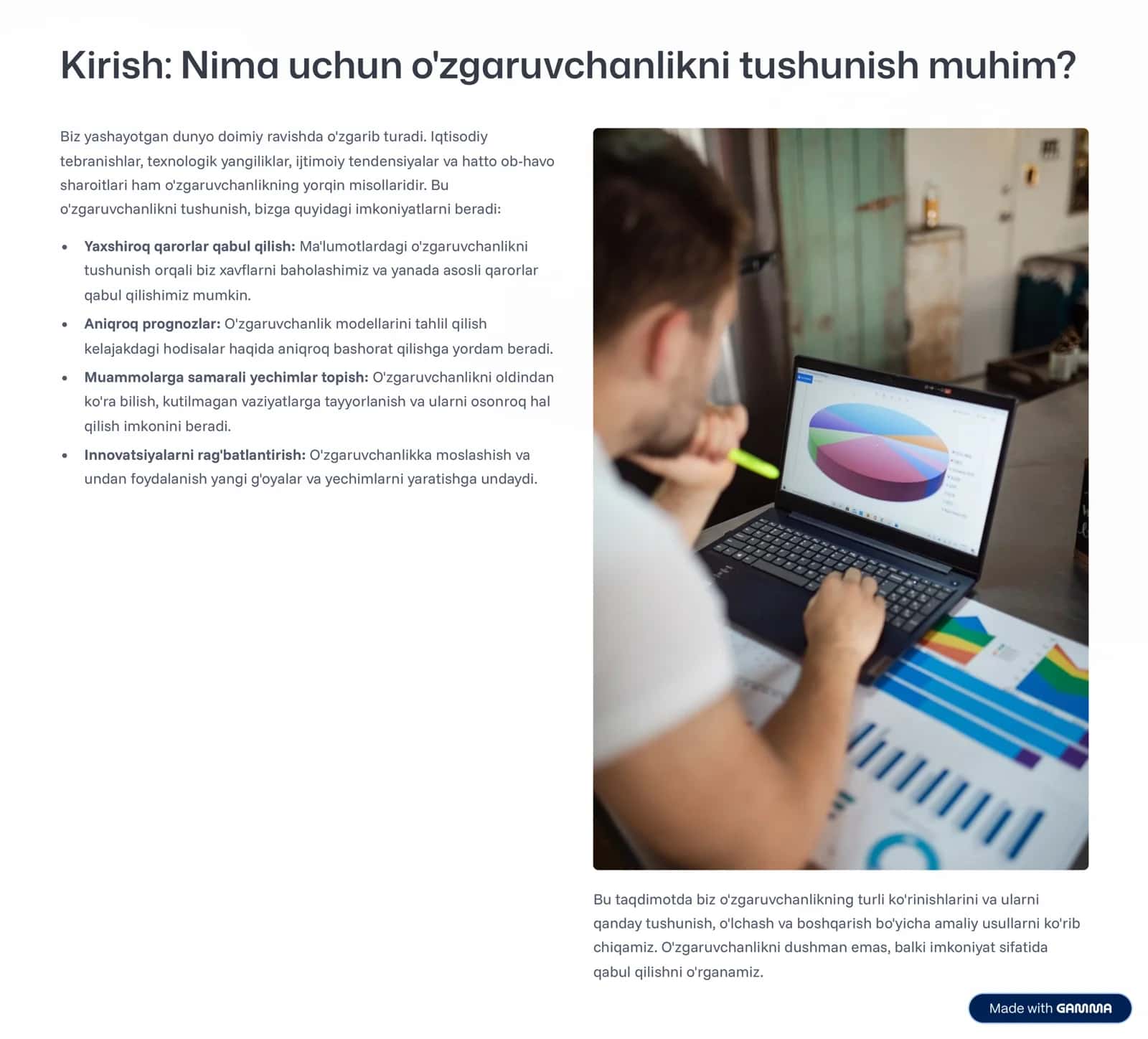 O'zgaruvchanlikning umumiy qonuniyatlari 2