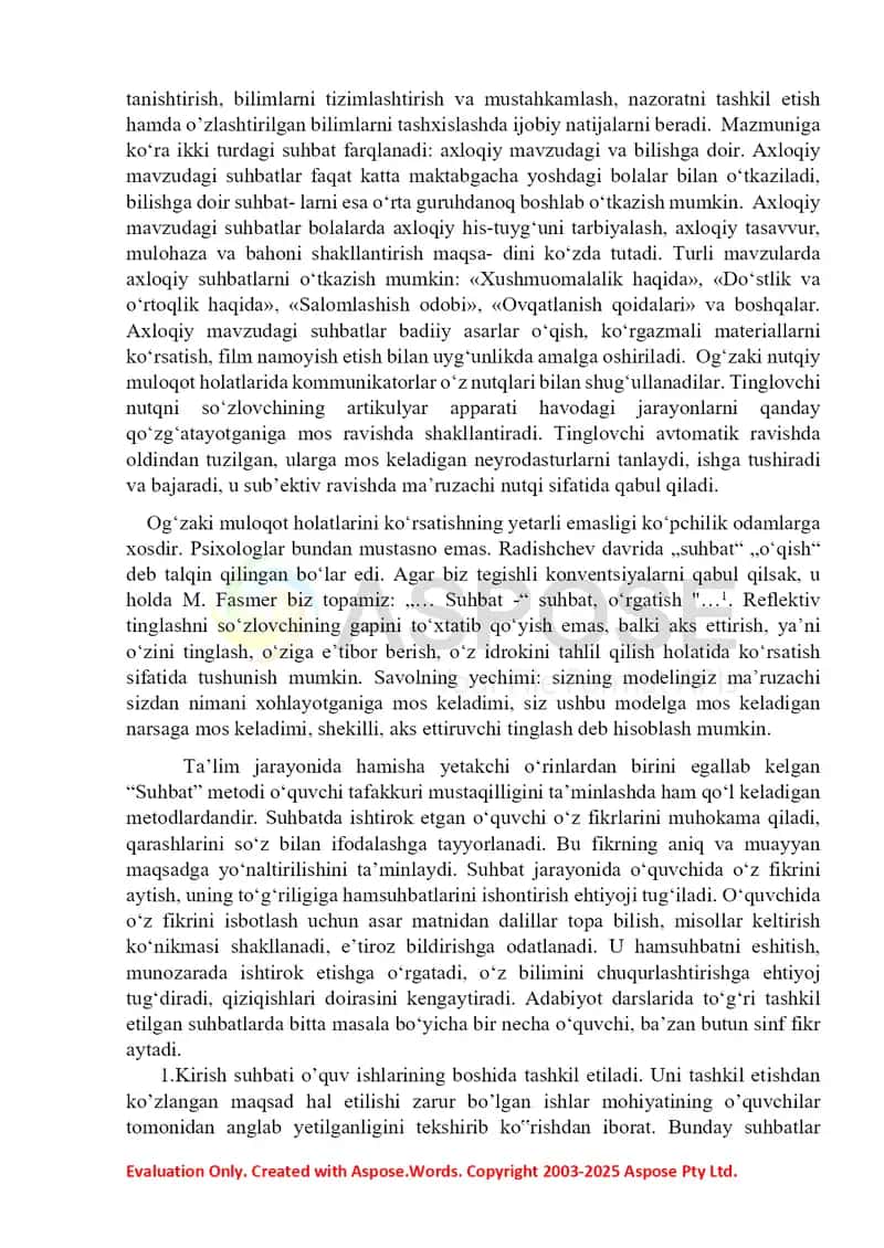 Tezis suhbat metodlari 2