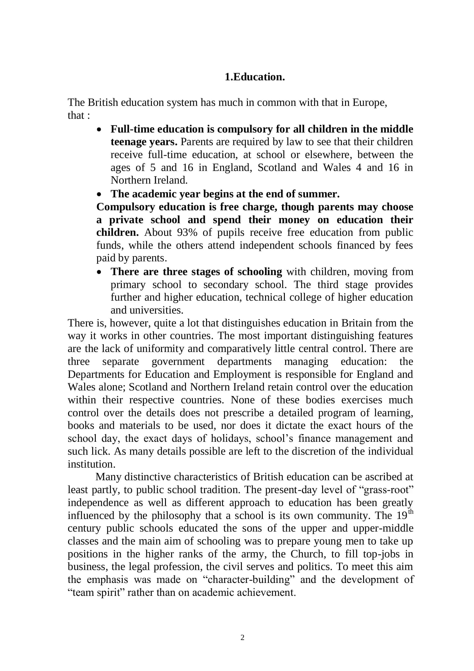 Education in Great Britain 2