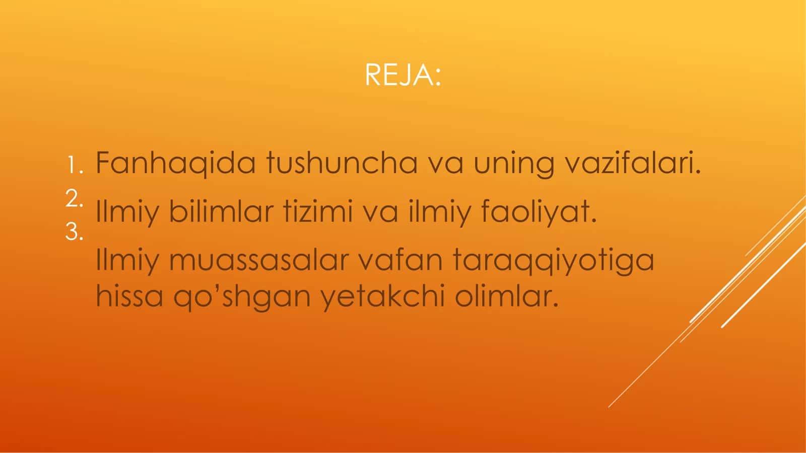 ILMIY BILIMLAR TIZIMI VA ILMIY FAOLIYAT 2