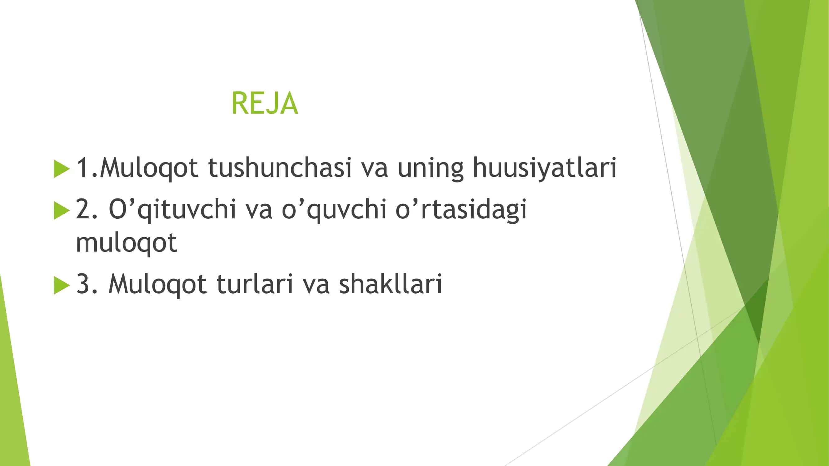 Muloqot tushunchasi va uning huusiyatlari 2