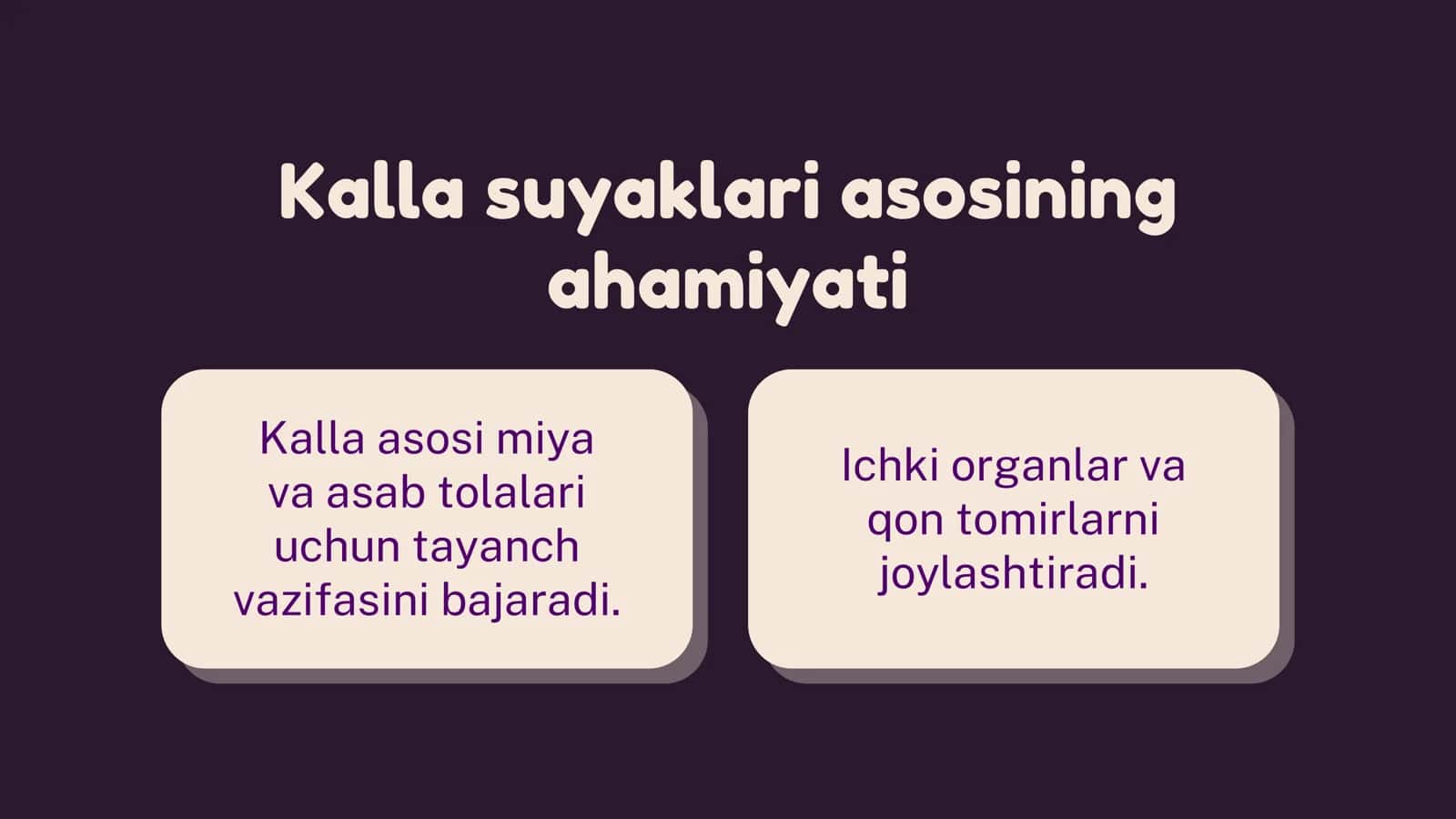 Kalla suyaklari asosining umumiy ko‘rinishi 2