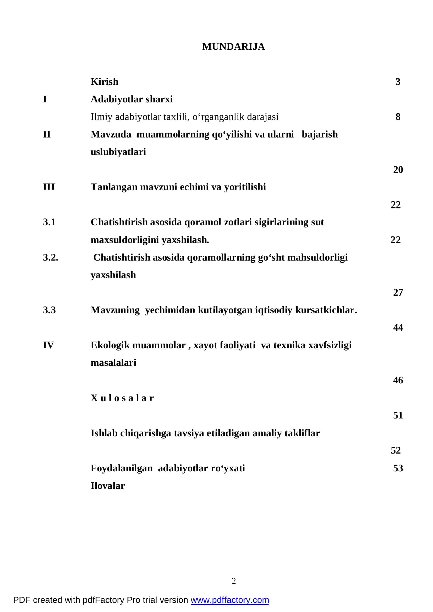 Chorvachilikda chatishtirish usullaridan foydalanish 2